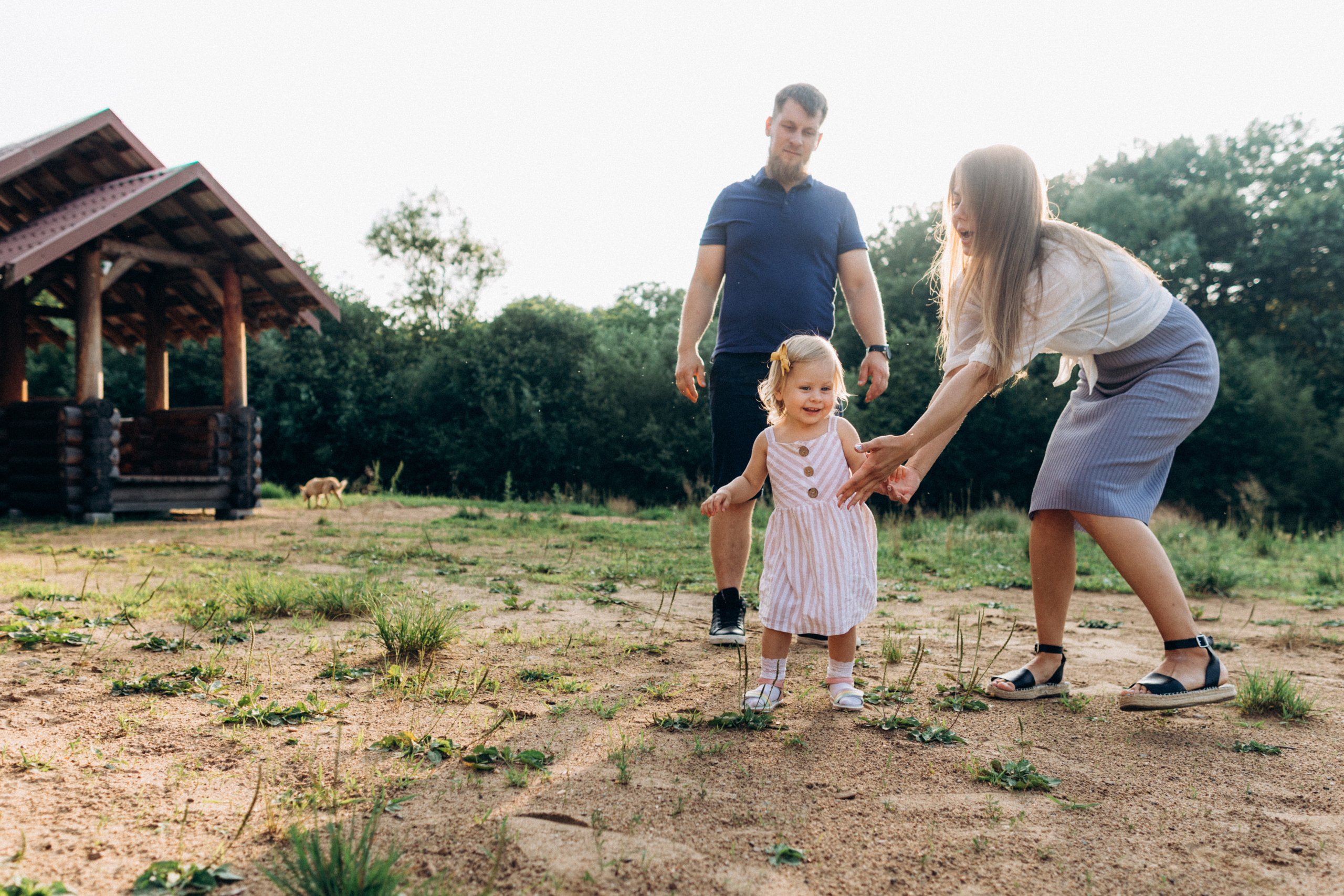 Закатная прогулка Вики Димы и Ульяны. Семейный фотограф в Краснодаре Анна Пасик