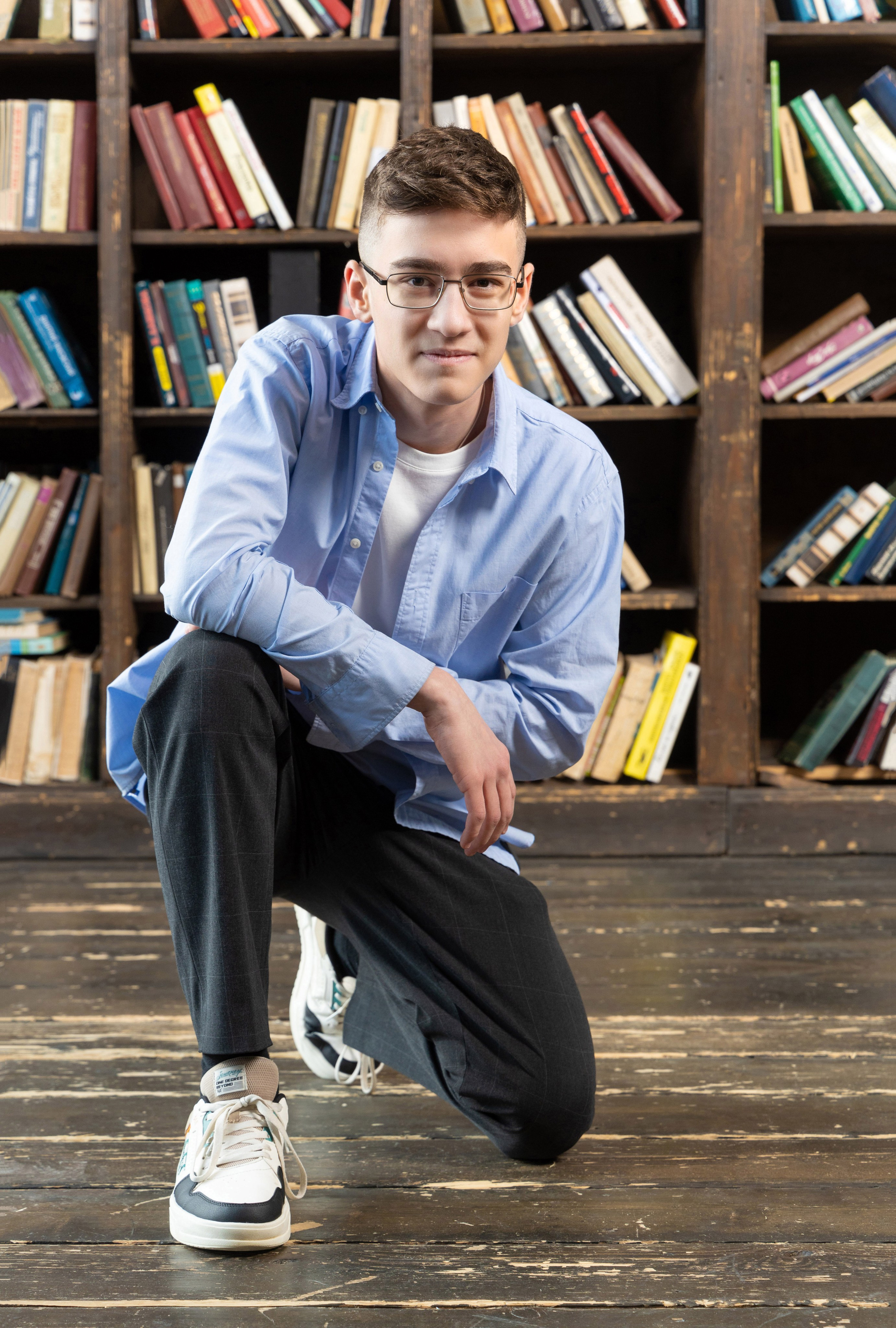 Зал Space. Школьная фотосессия в студии. Выпускные альбомы в Москве и Подмосковье