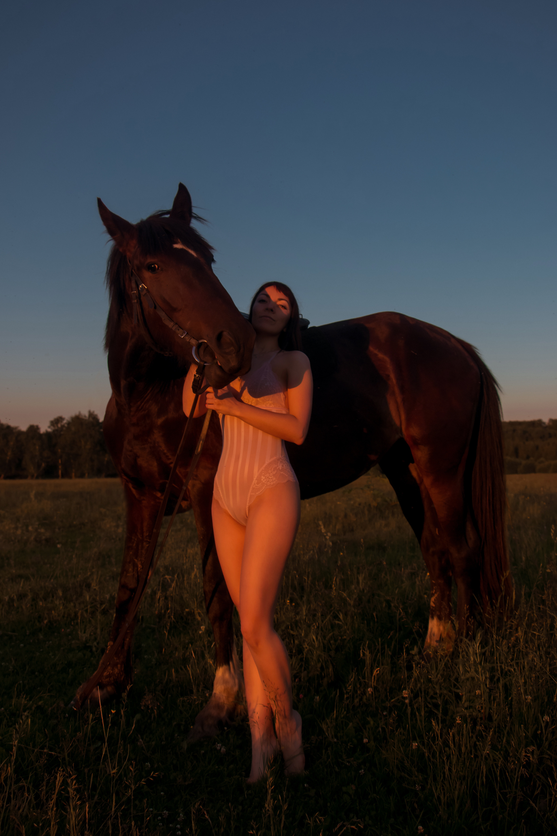 Юля и лошади. Фотограф Мария Винницкая