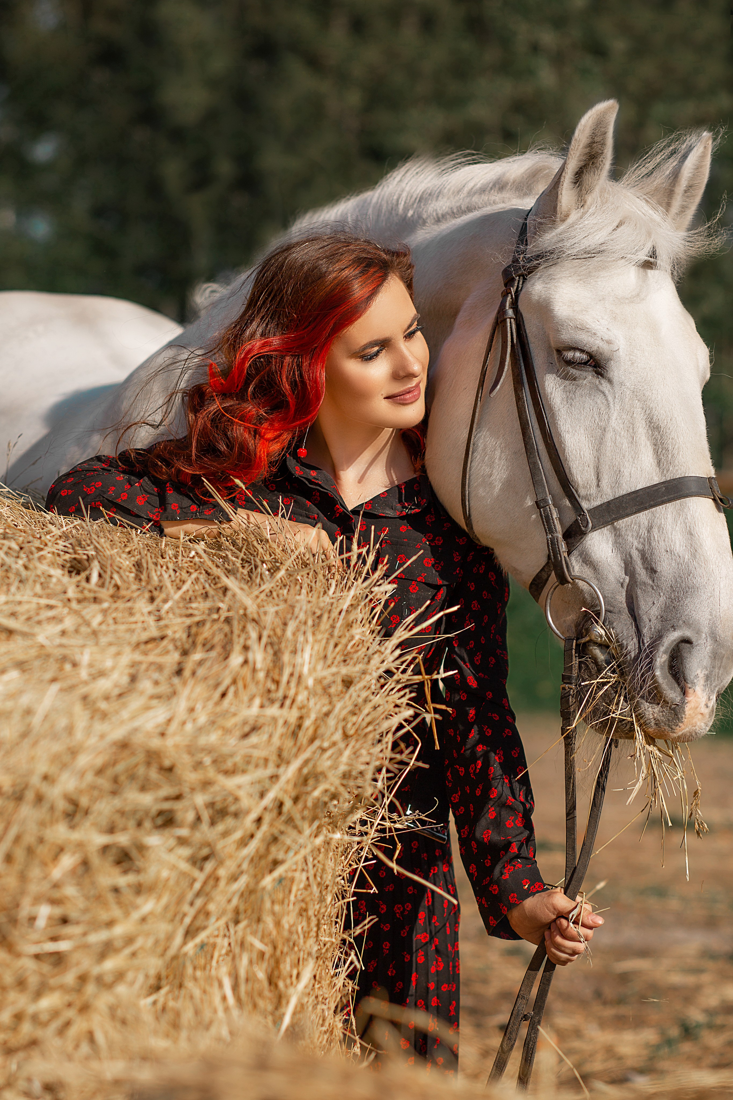 Екатерина и Воробей. Фотосессия с лошадьми в Нижнем Новгороде