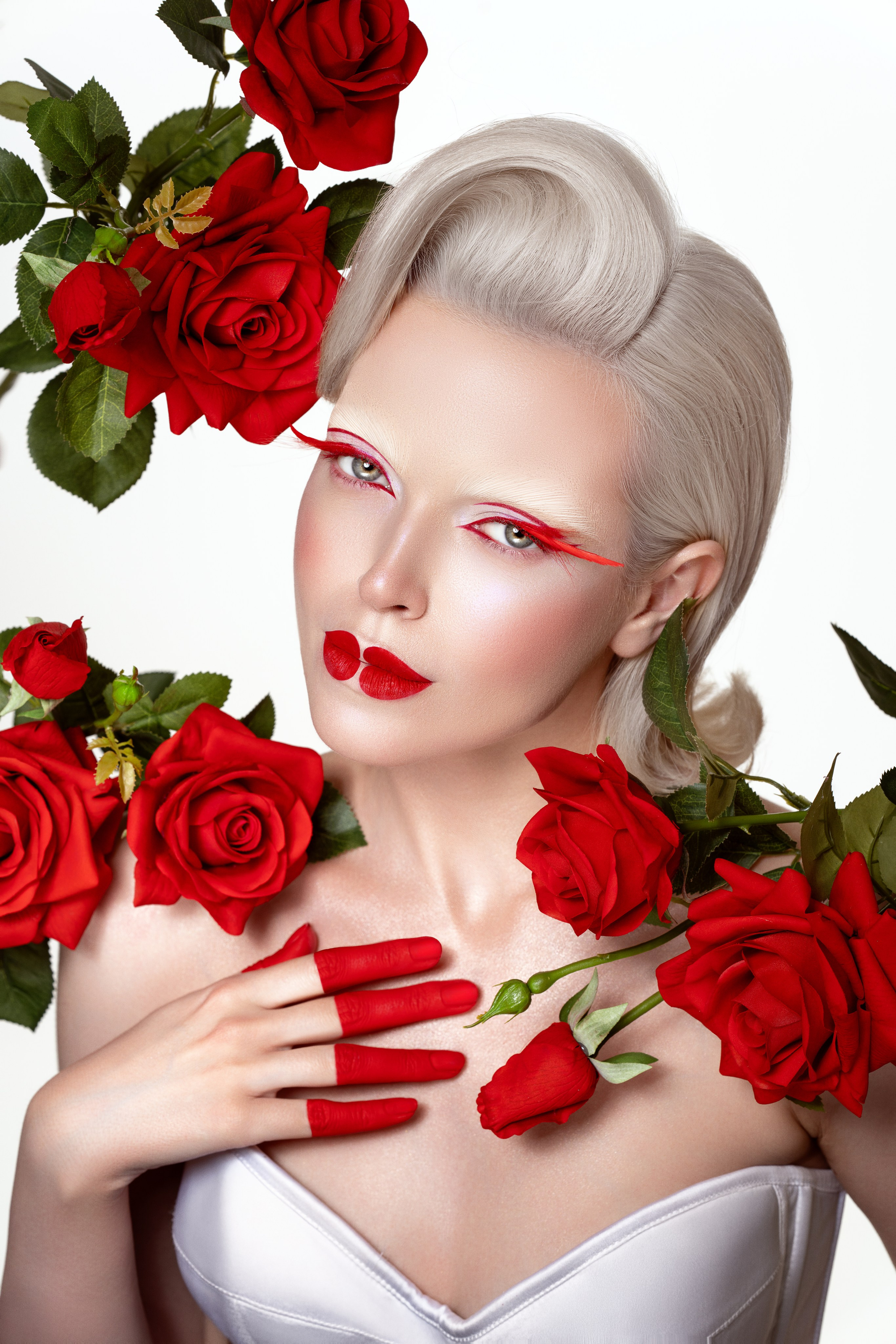 Фотосессия в красном. Fashion фотограф в Москве Марина Габдулина