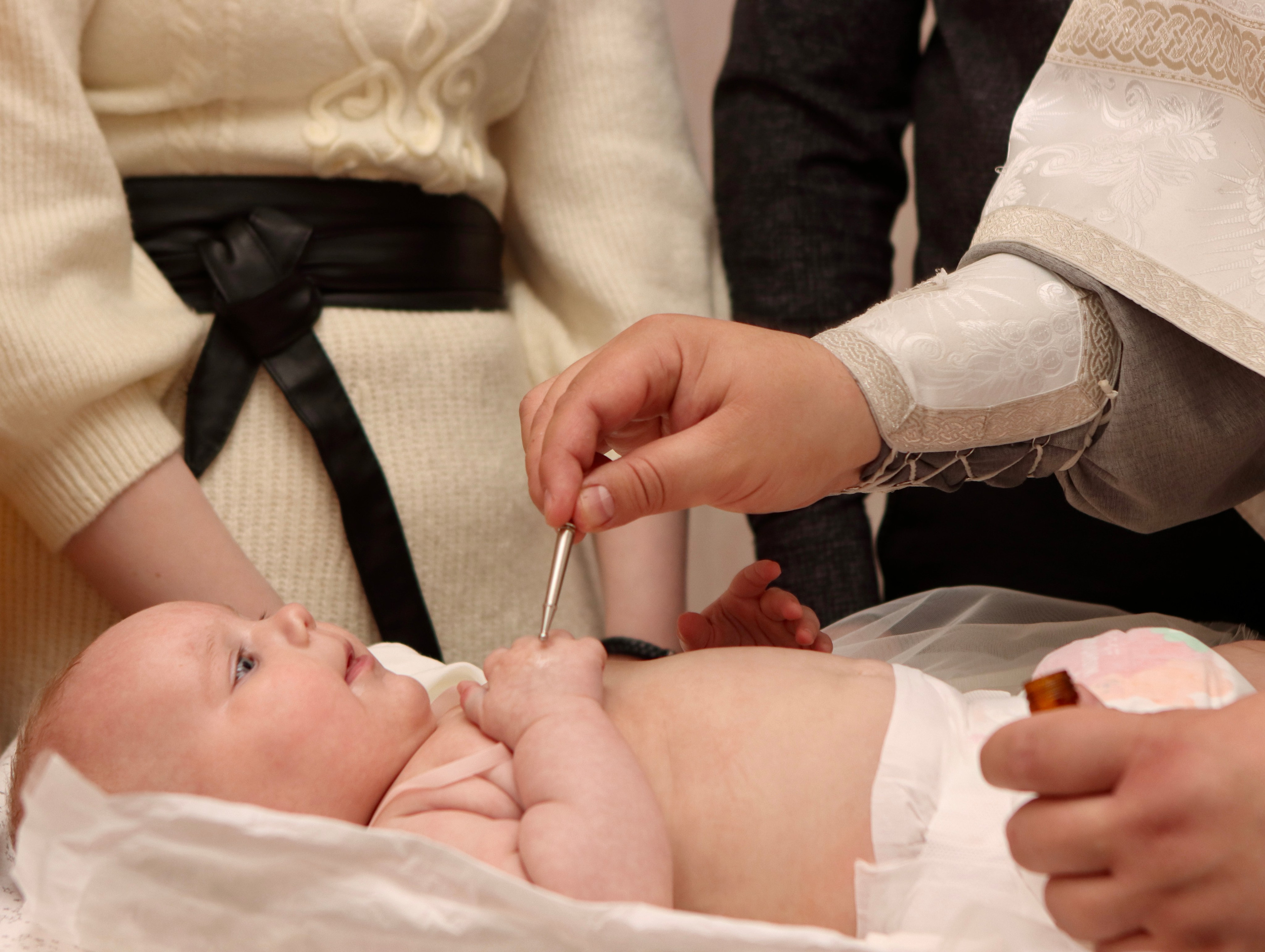 Анастасия и Вадим — крещение Виктории. Фотограф в Курске Смирнов Евгений