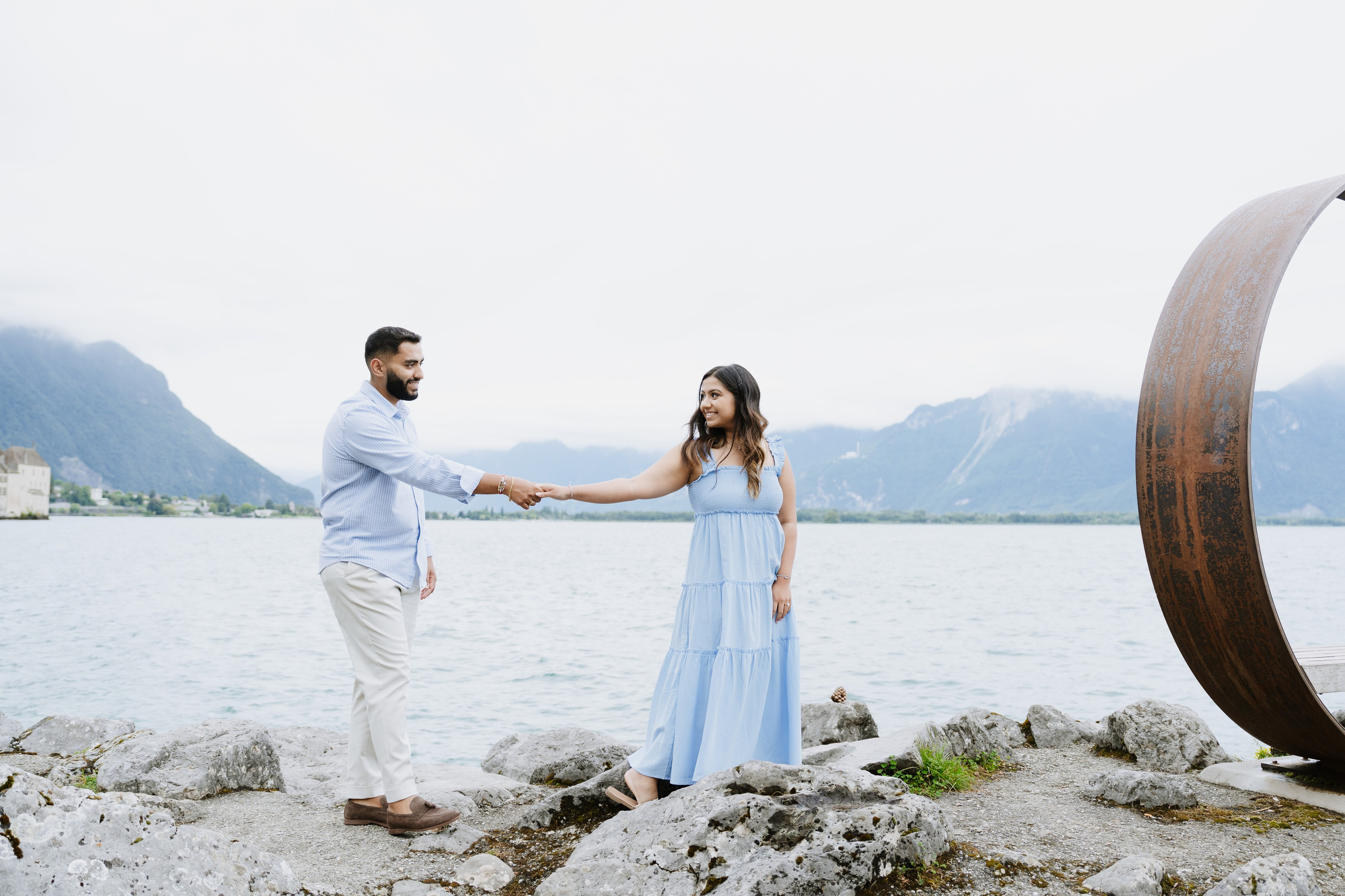 Krishna & Ravi | Proposal Montreux. Professional Wedding Photographer Geneva & Romande Switzerland | Tanya Creator