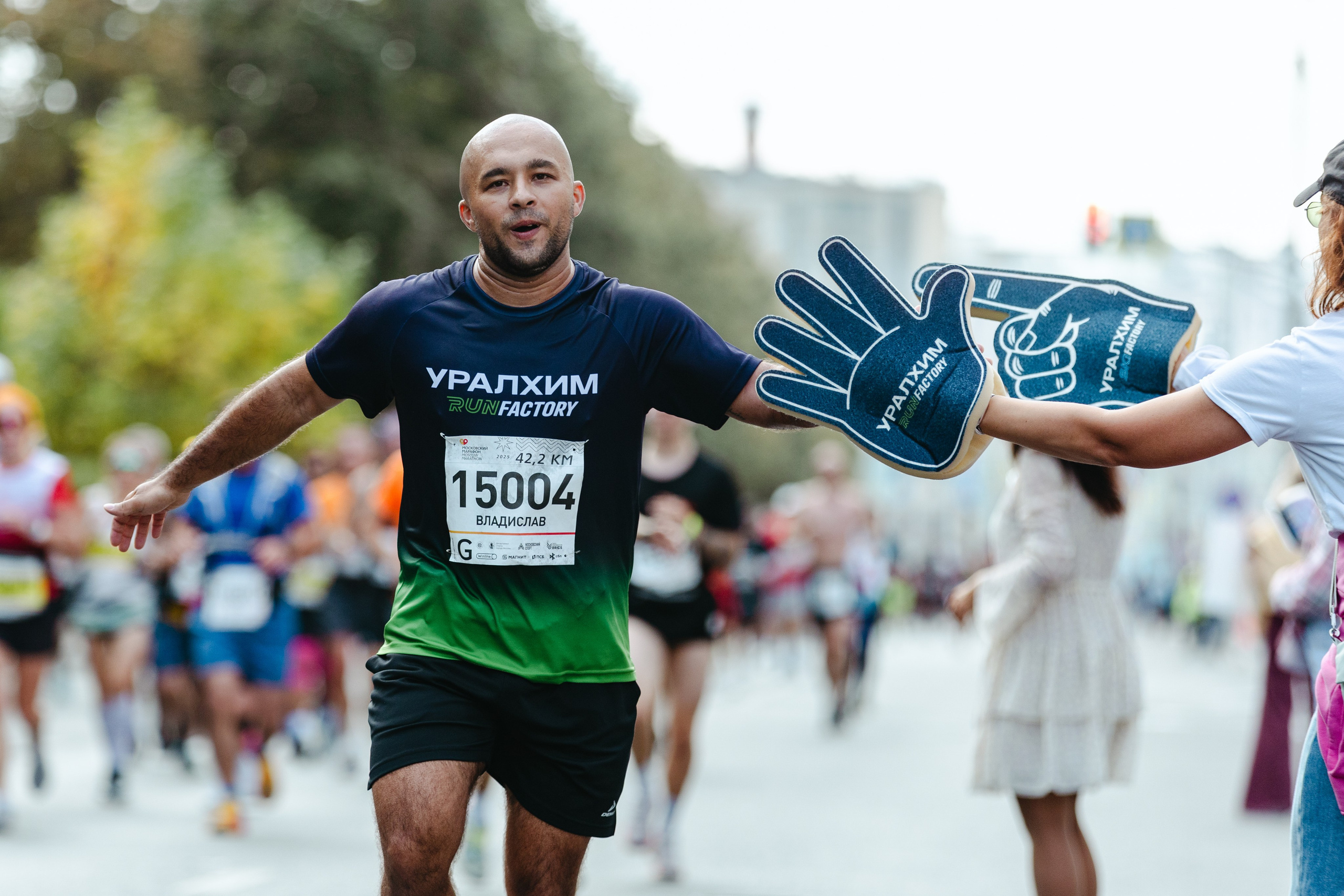УRF на Московском Марафоне. Фотограф Иван Косарев