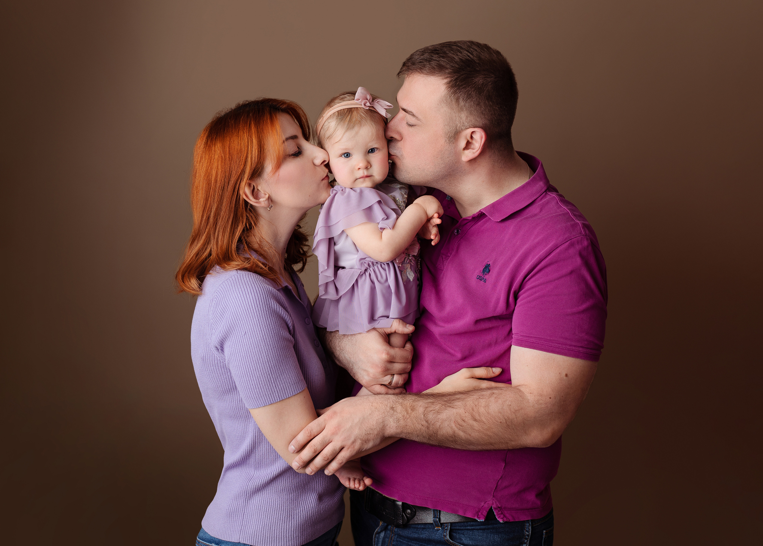 С родителями. Фотограф беременности, новорожденных Москва. годики под ключ