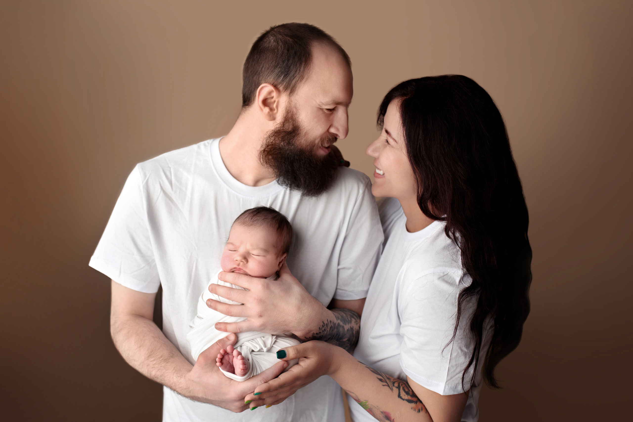 С родителями. Фотограф беременности, новорожденных Москва. годики под ключ