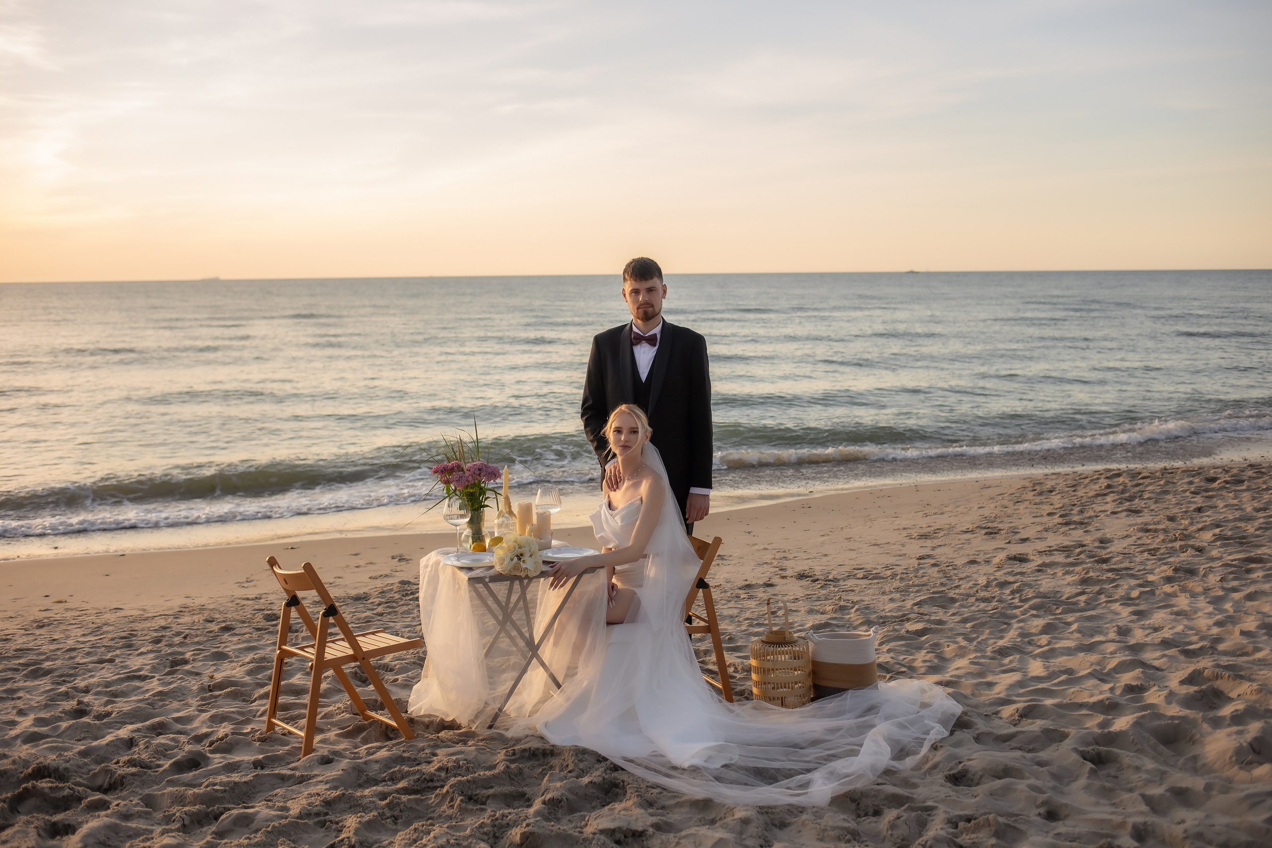 Александра и Влад. На закате. Фотограф в Калининграде Решетникова Алина