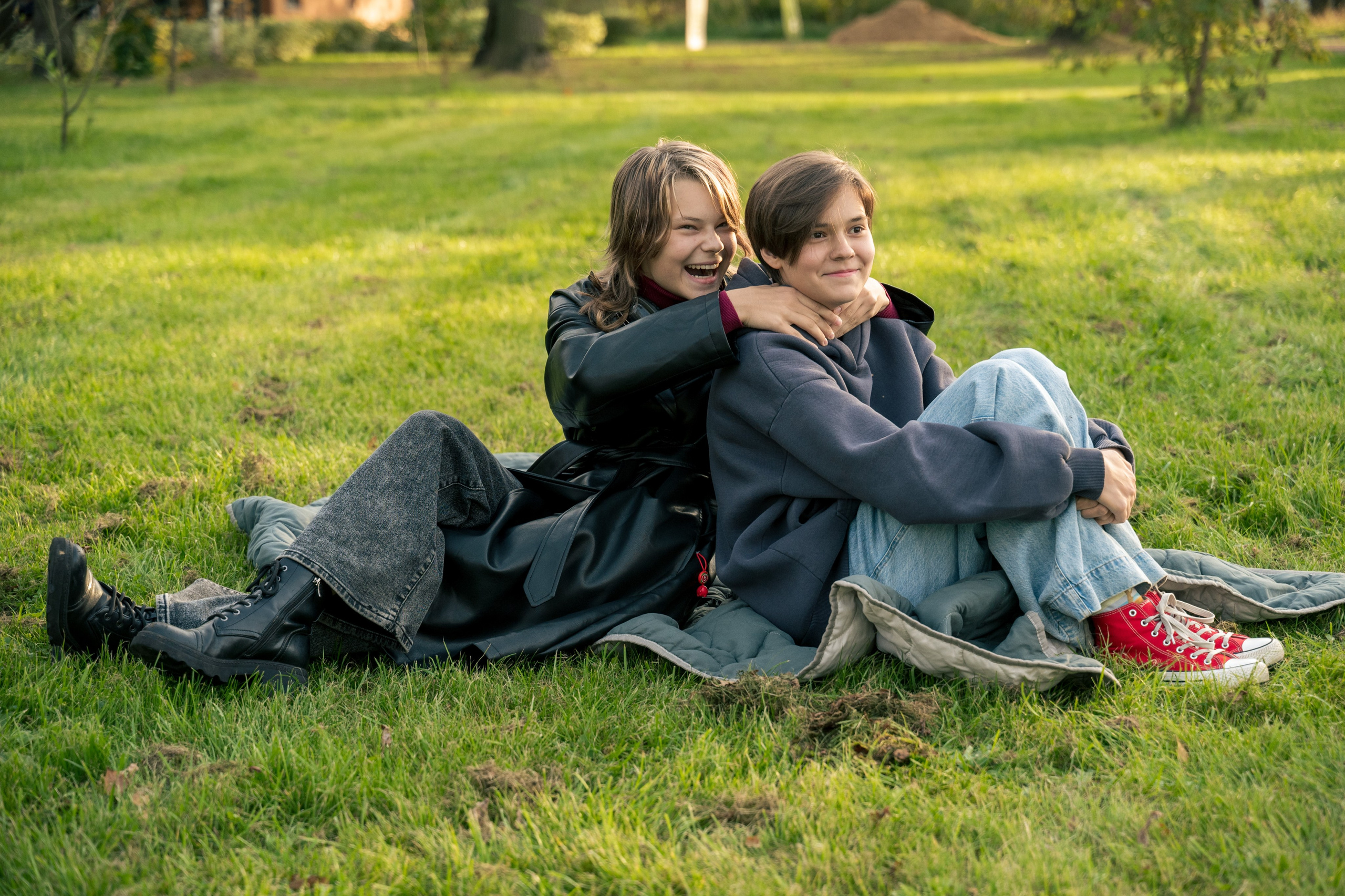 Семейная фотосессия в парке. Школьный фотограф в Москве