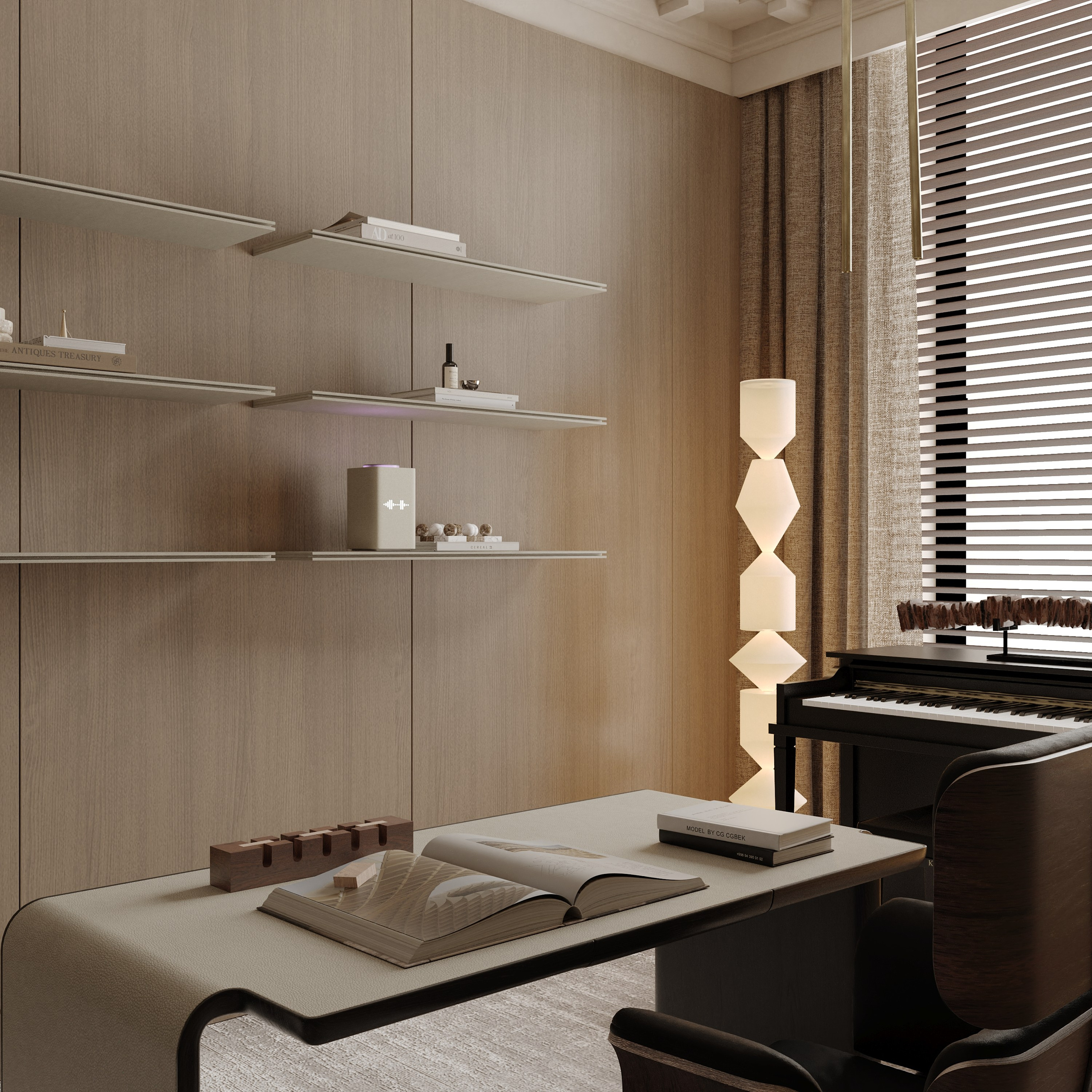 Сдержанная классика с элементами современности в квартире в Москве 135 m². SHAIMERDINOVA INTERIORS