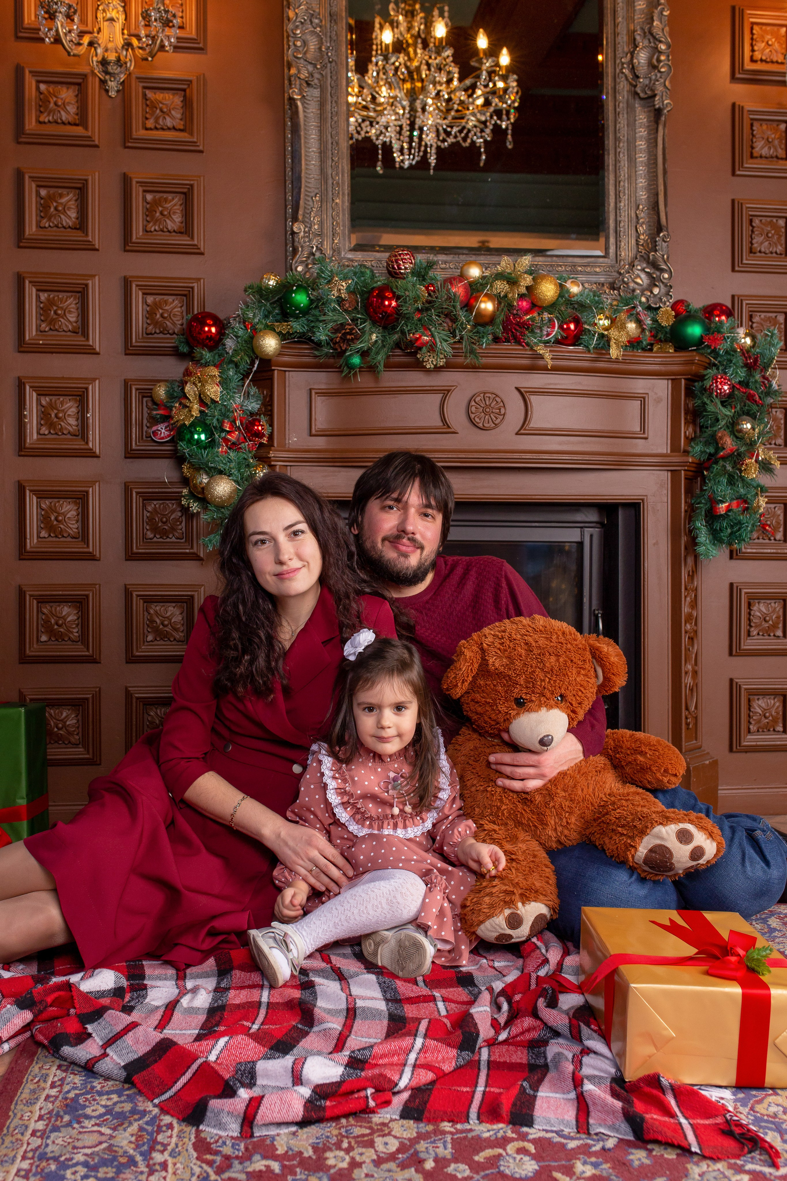 Новый год 2024. Фотосессия беременности, семейный фотограф в Санкт-Петербурге