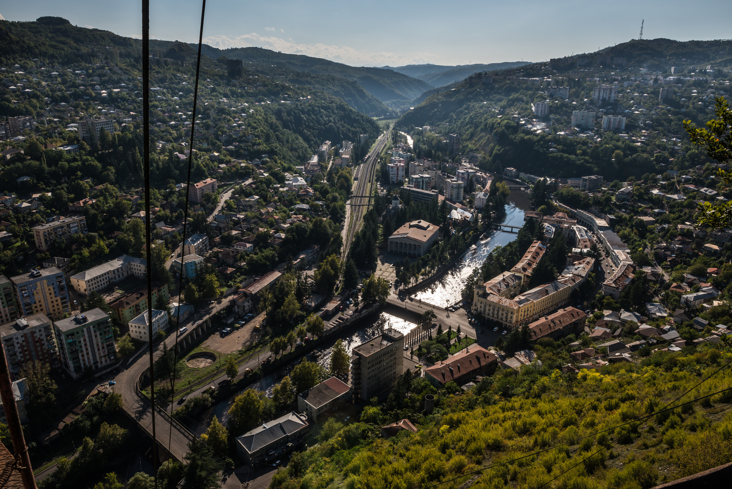 Chiatura. City view.