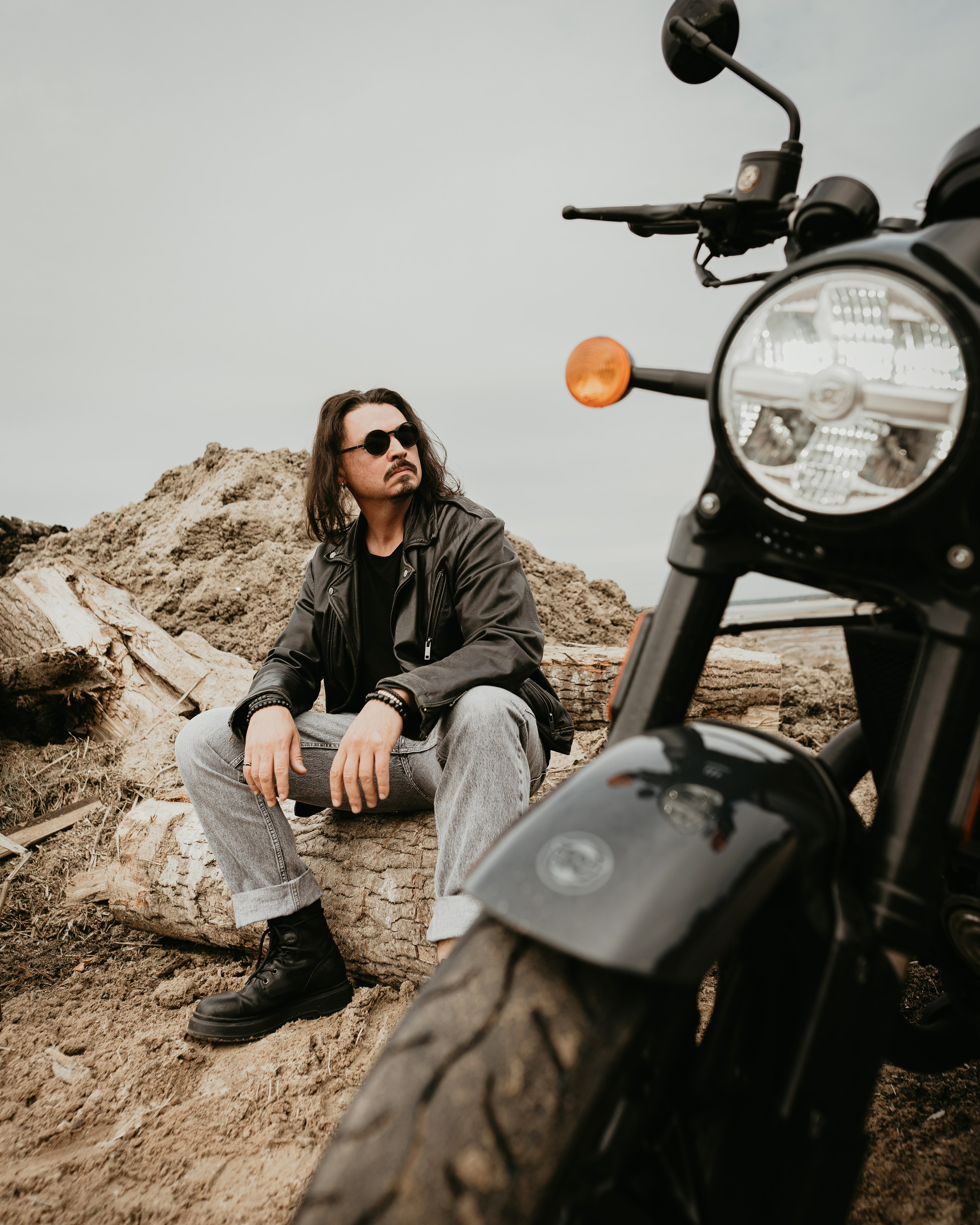 Портретная фотосессия с байкером. Портретный фотограф Санкт-Петербург Арнольд