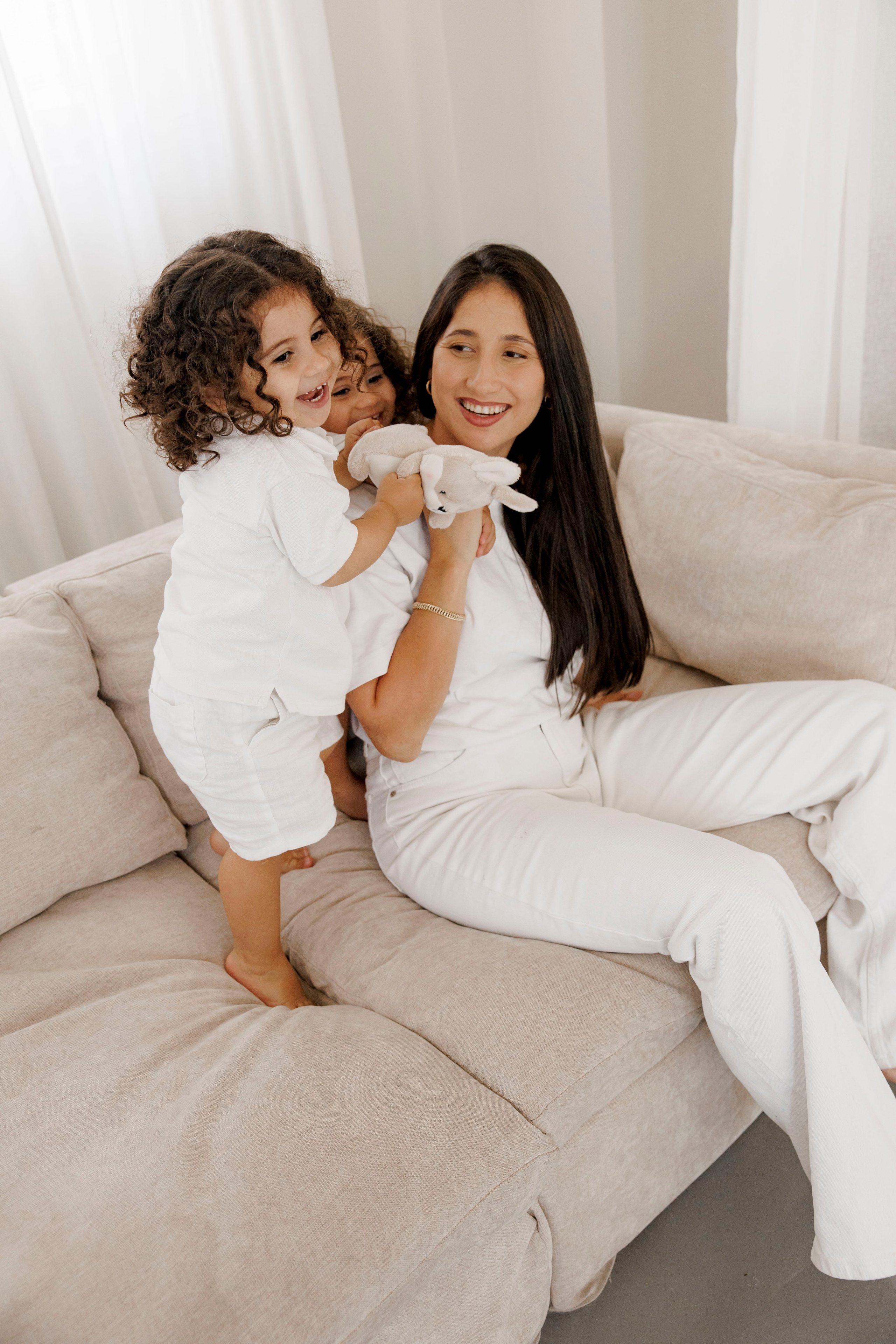 Family photoshoot inside the studio in Hadera. Wedding and family photographer