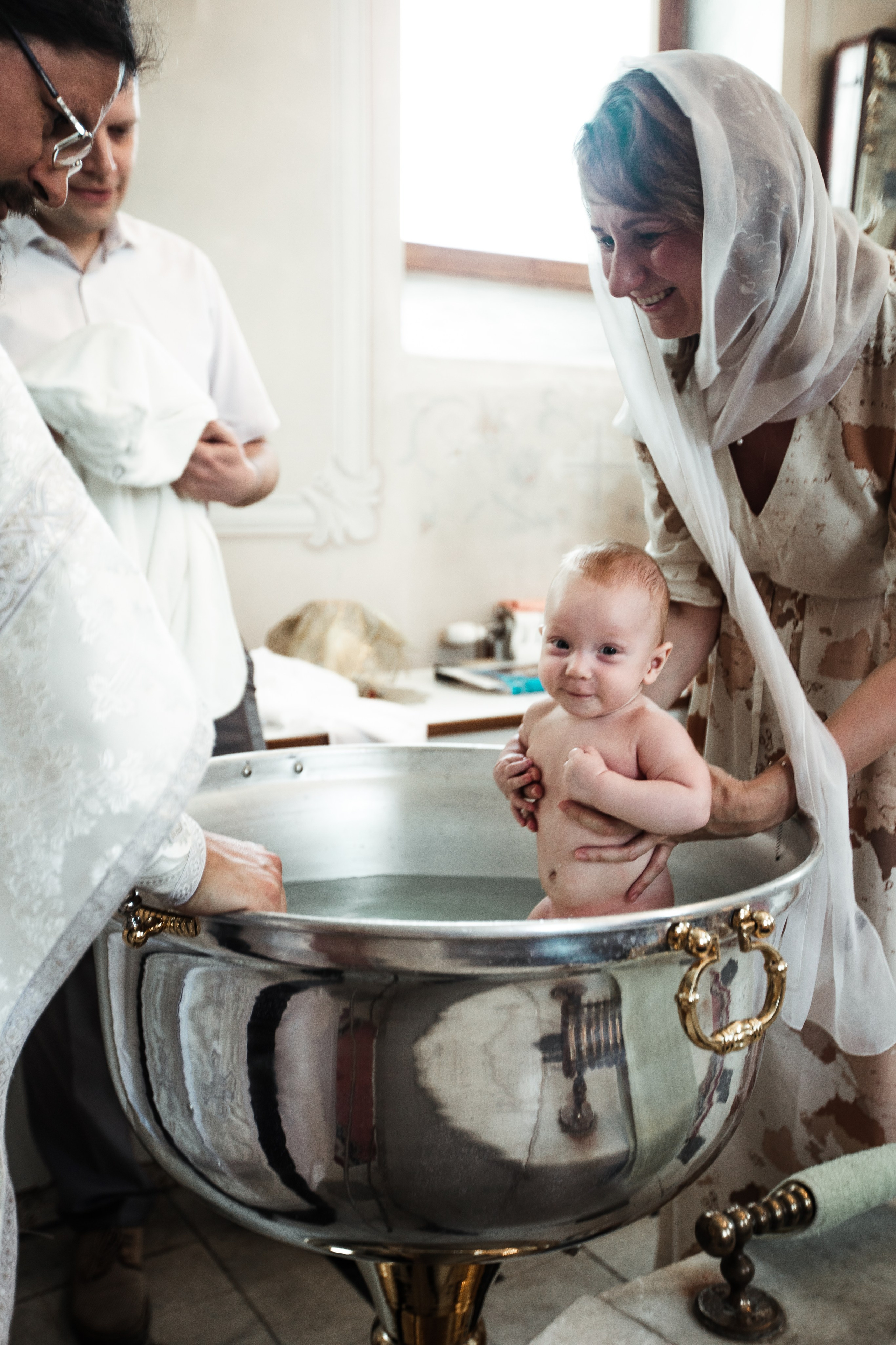 Крещение Николая в Елоховском Соборе. Фотосессии в Москве - фотограф Неонилла Ленко