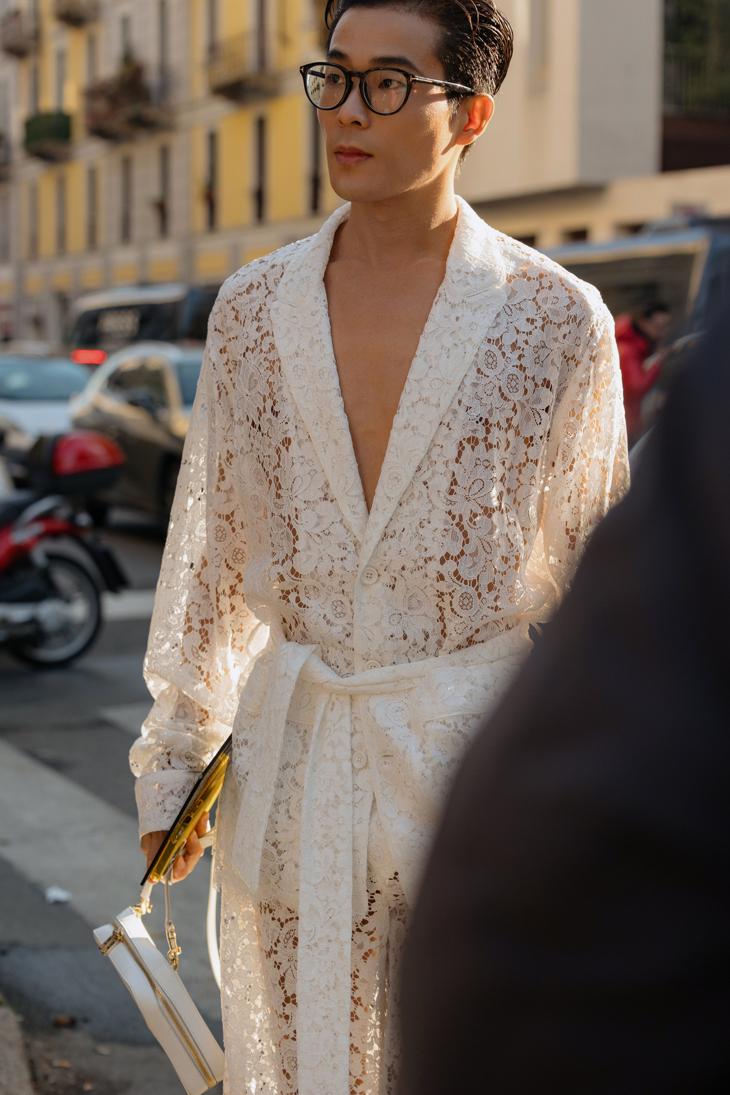 Milan Mens fashion week FW 24/25 D&G. Photographer in Milan Ivan Goncharov