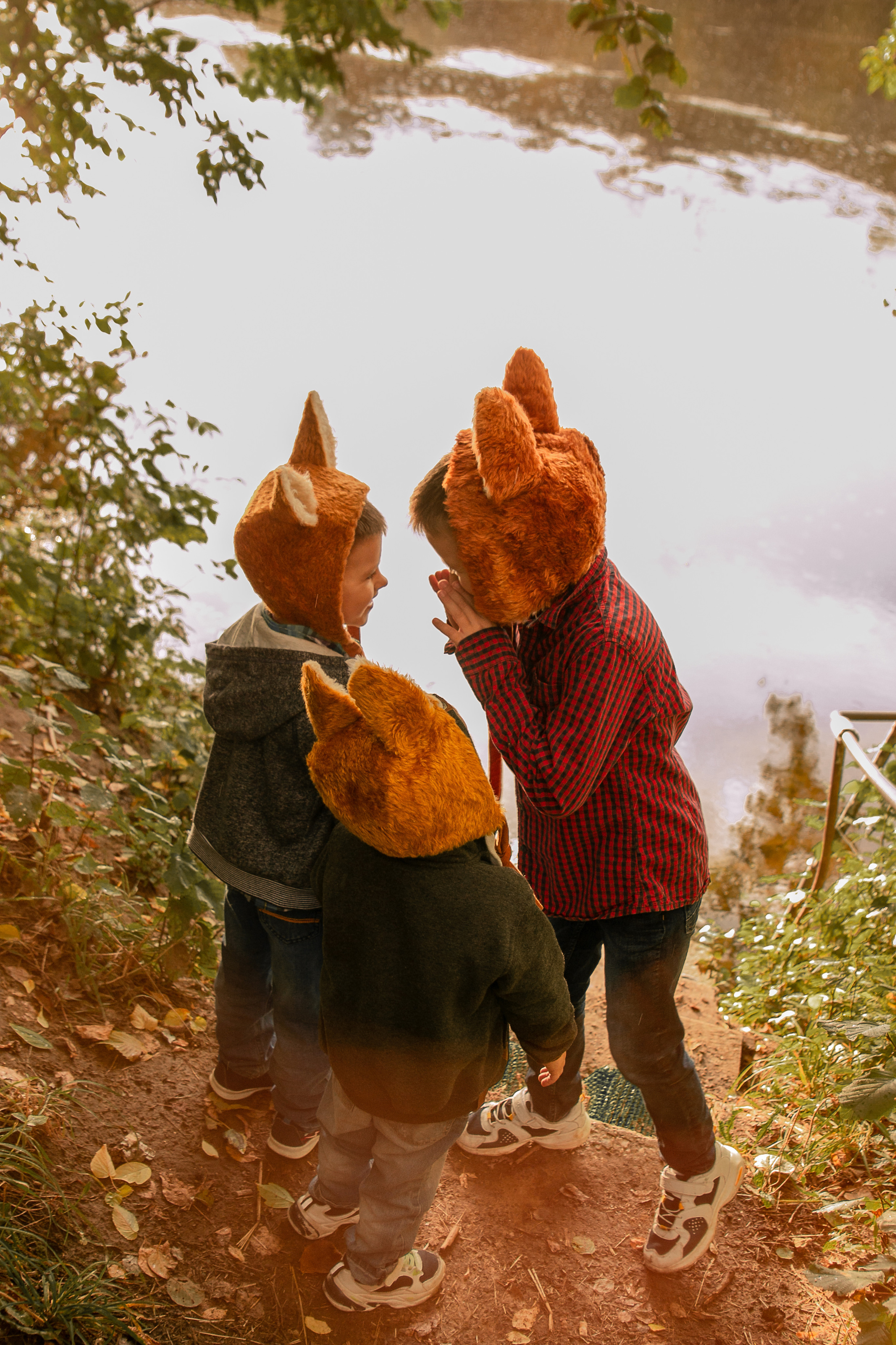 Трое в шапках. Арт-фотограф в Москве Елена Иванова