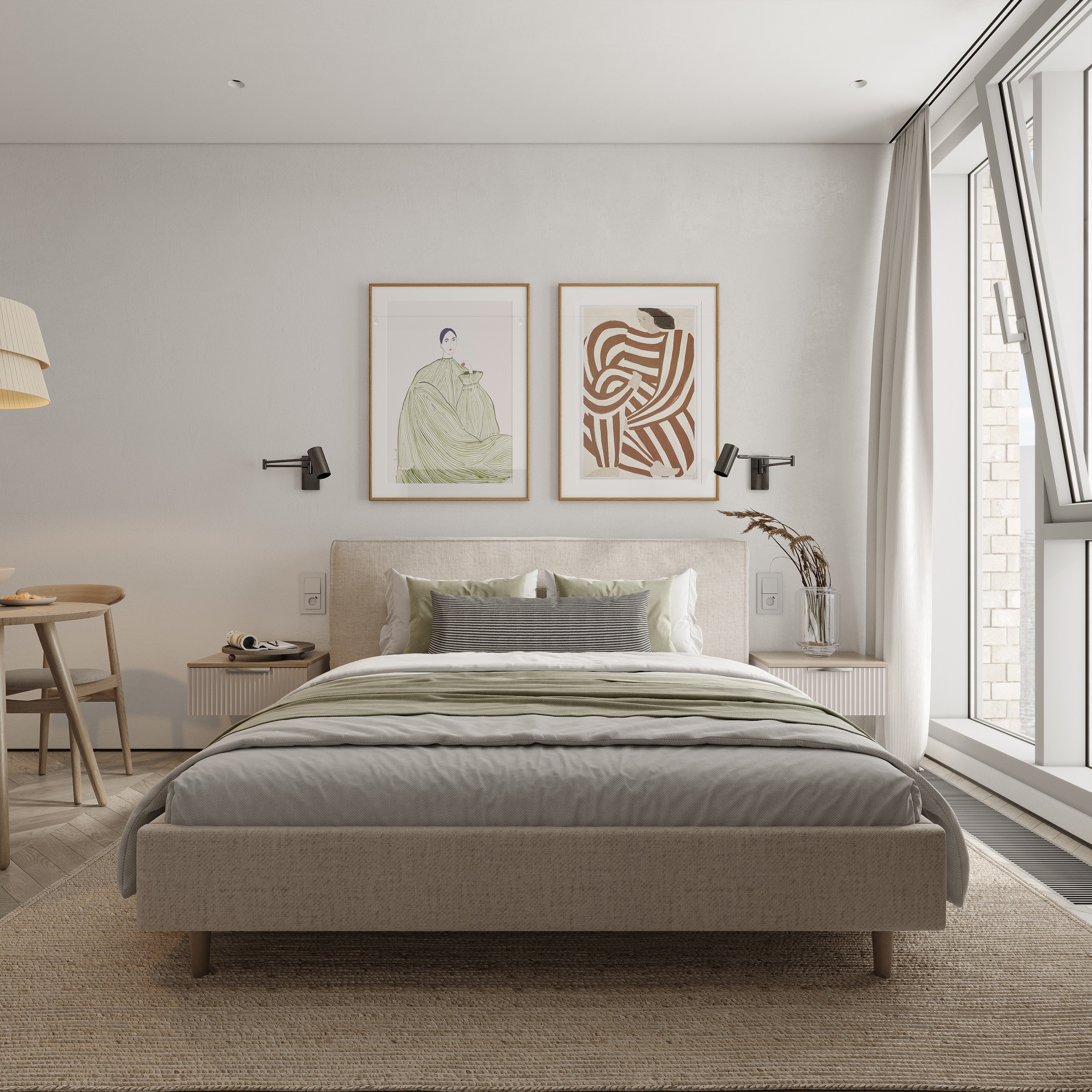 Апартаменты. 3D визуализация интерьера и архитектурной среды