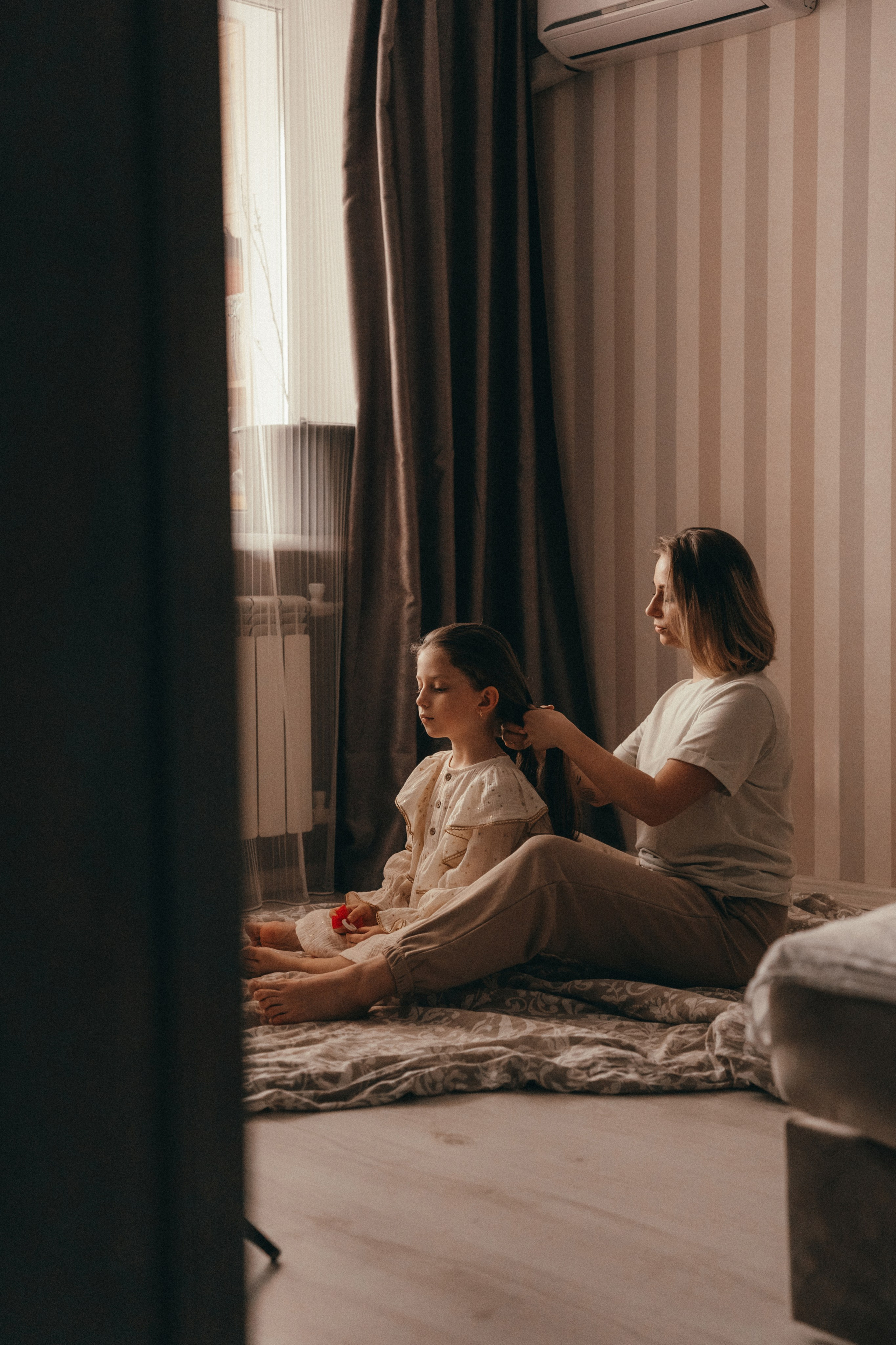 Сергей, Катя и Есения. Семейный фотограф • Домашние съемки в Нижнем Новгороде