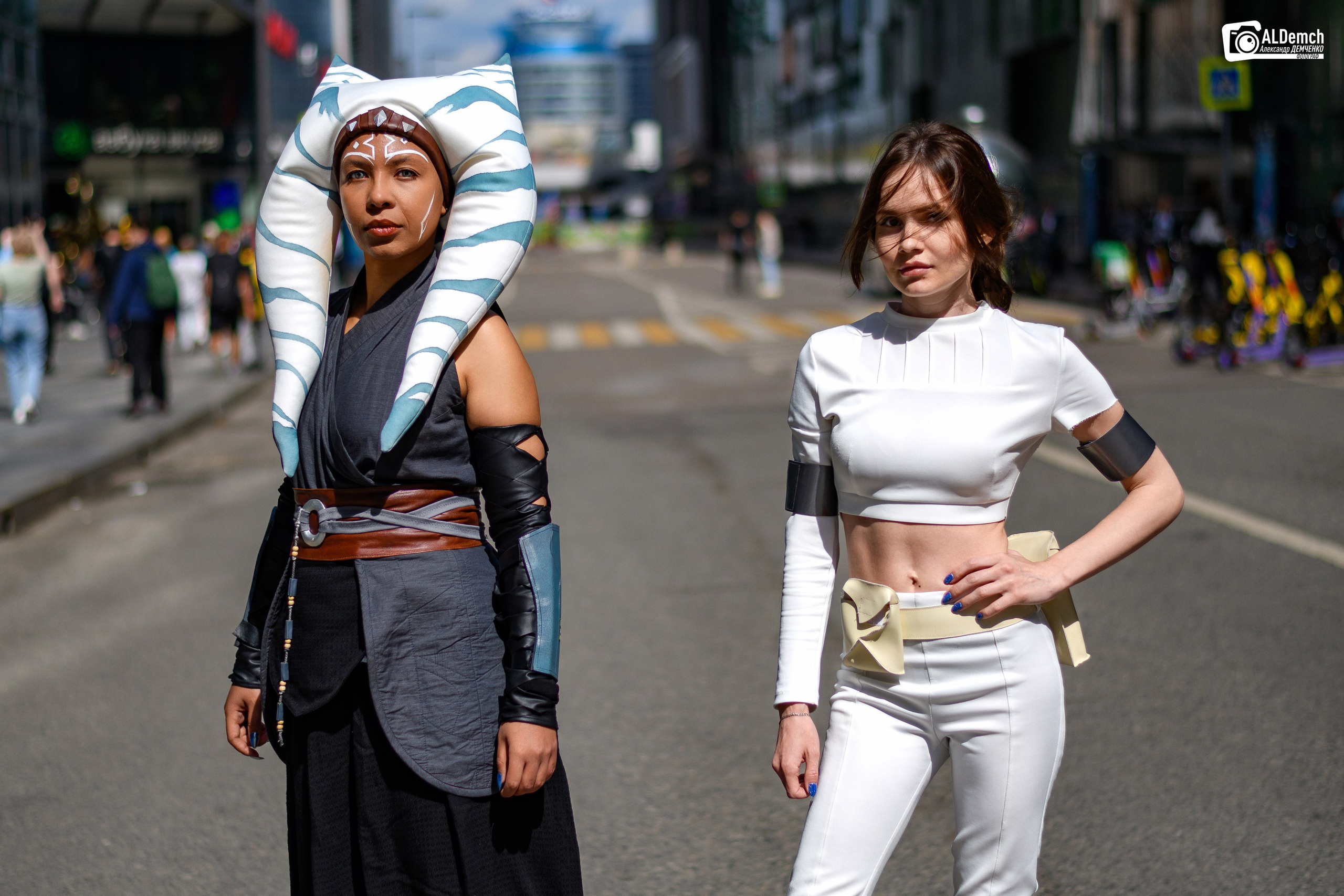 Асока Тано и Падме Амидала косплей фотосессия от фотографа в Москве. Персонажи из Звёздных войны (Star wars)