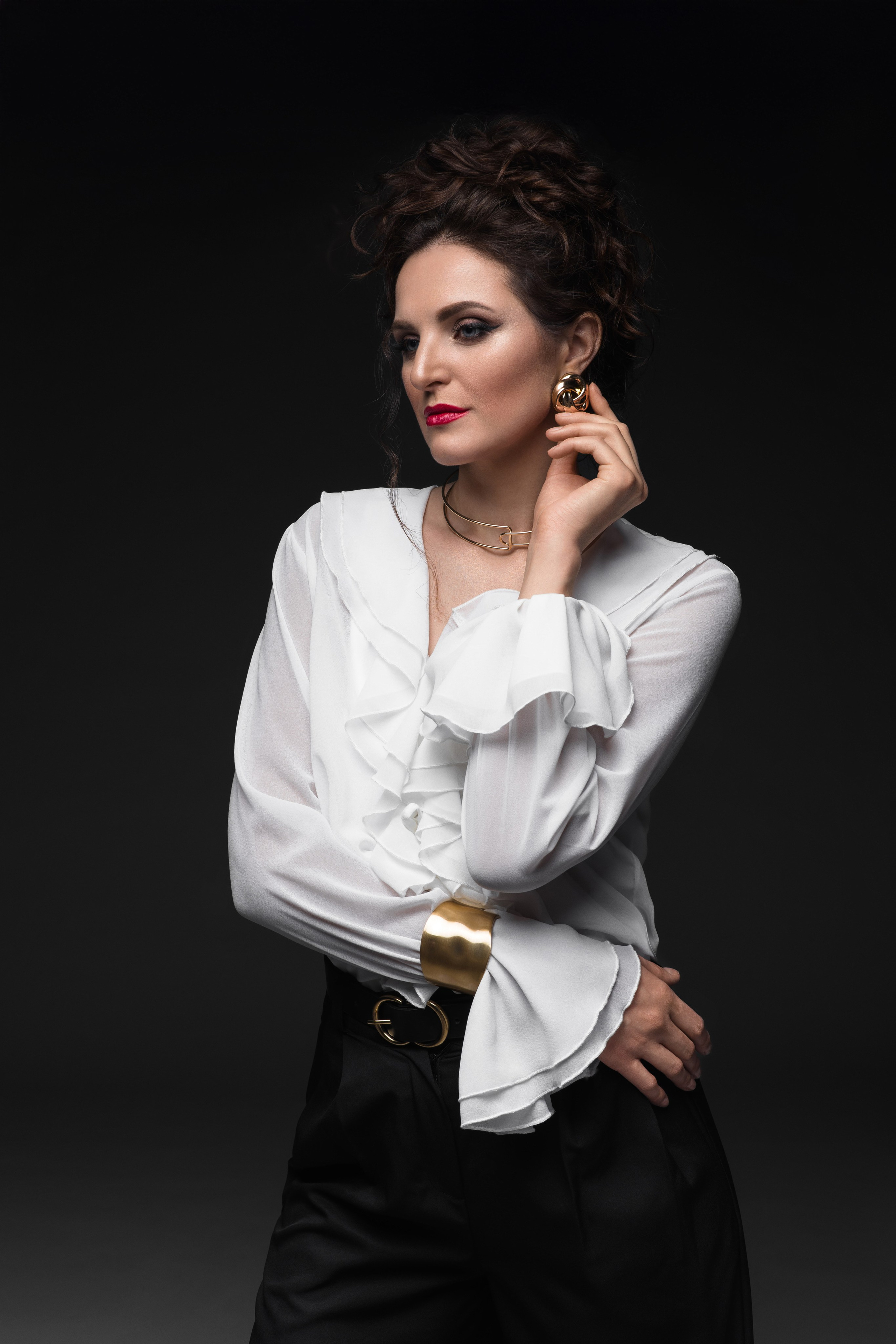 Девушки в студии. Анжелика Пилипас