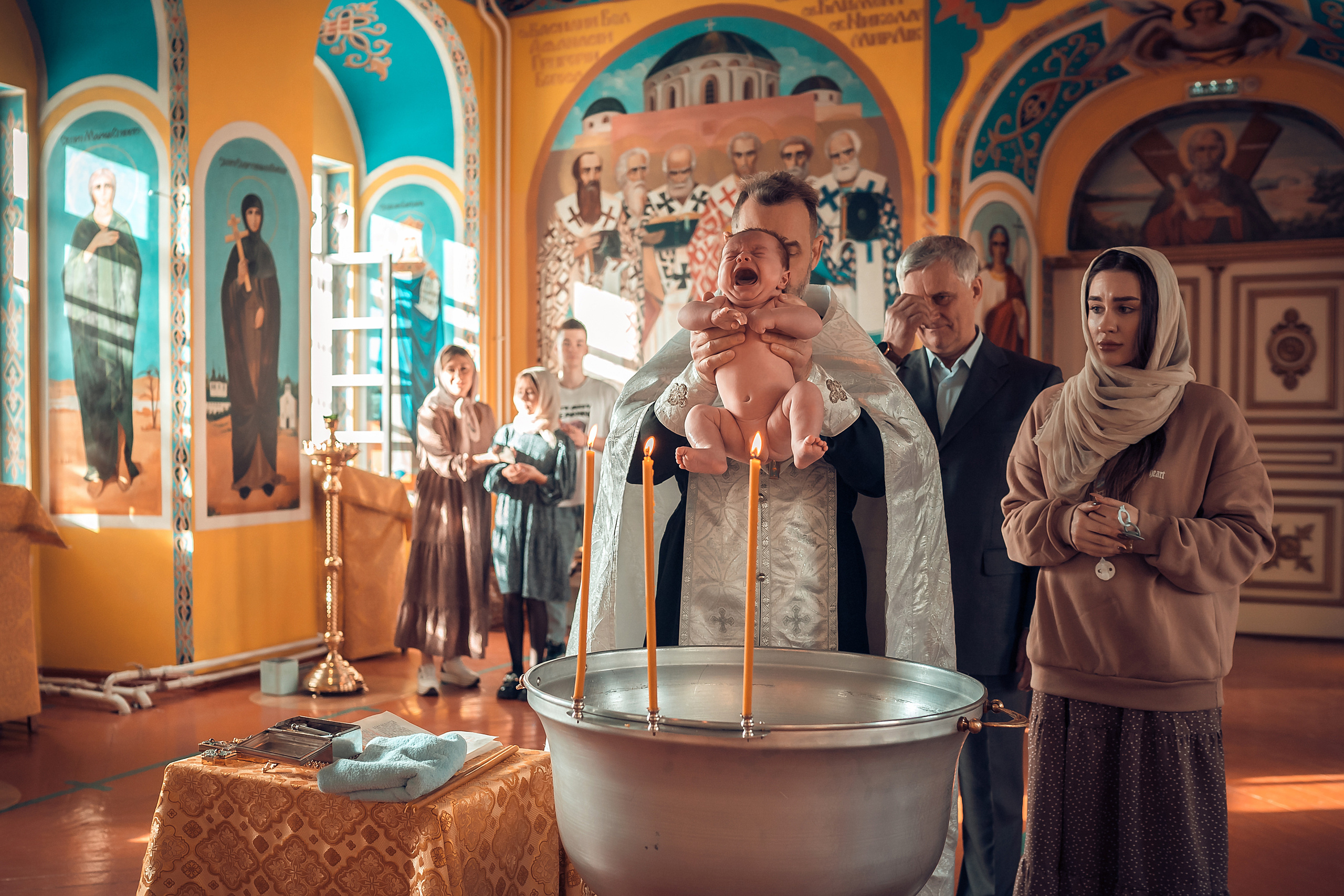 Таинство крещения Кирилла Благовещенский Собор. Фотограф на Крещение и Венчание в Красноярске Рамазанова Юлия