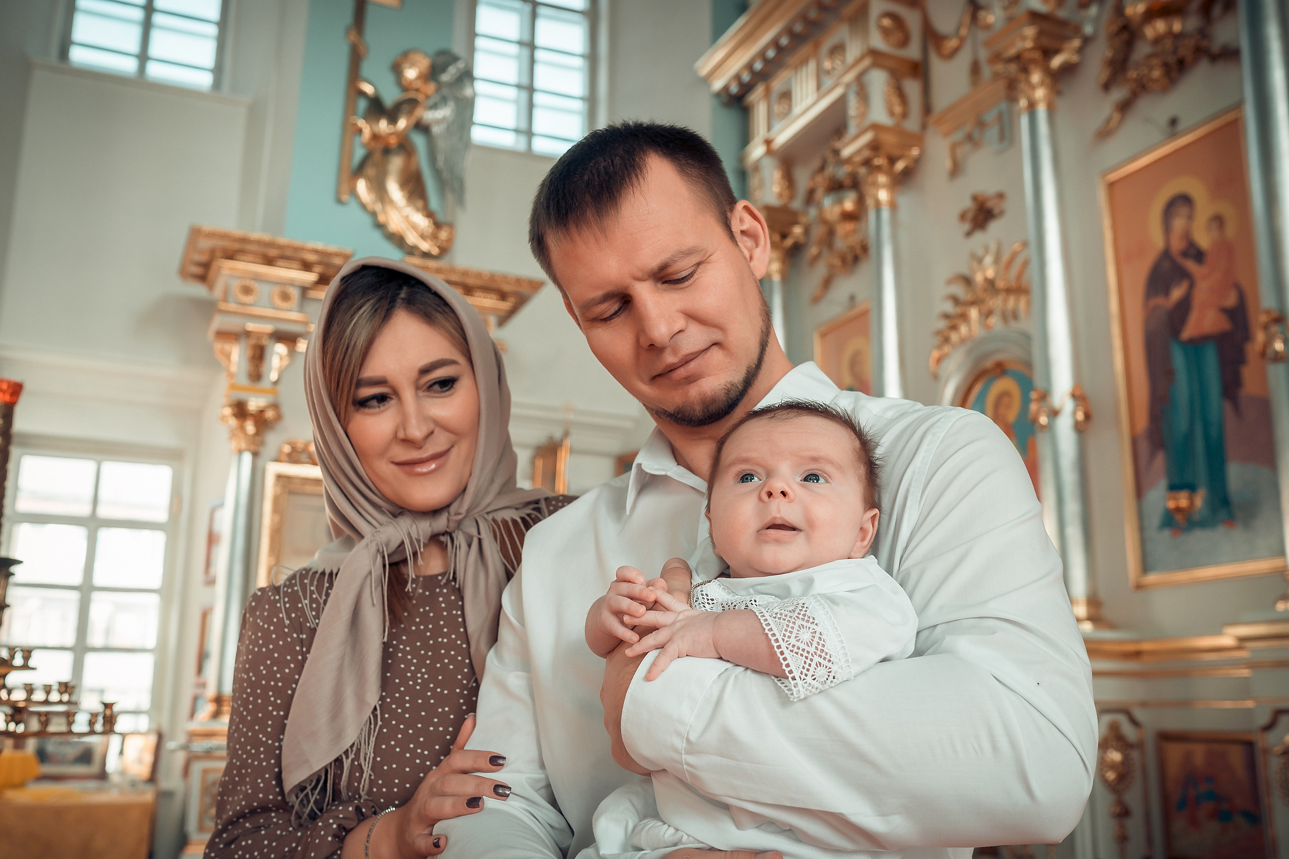 Таинство крещения Кирилла Благовещенский Собор. Фотограф на Крещение и Венчание в Красноярске Рамазанова Юлия