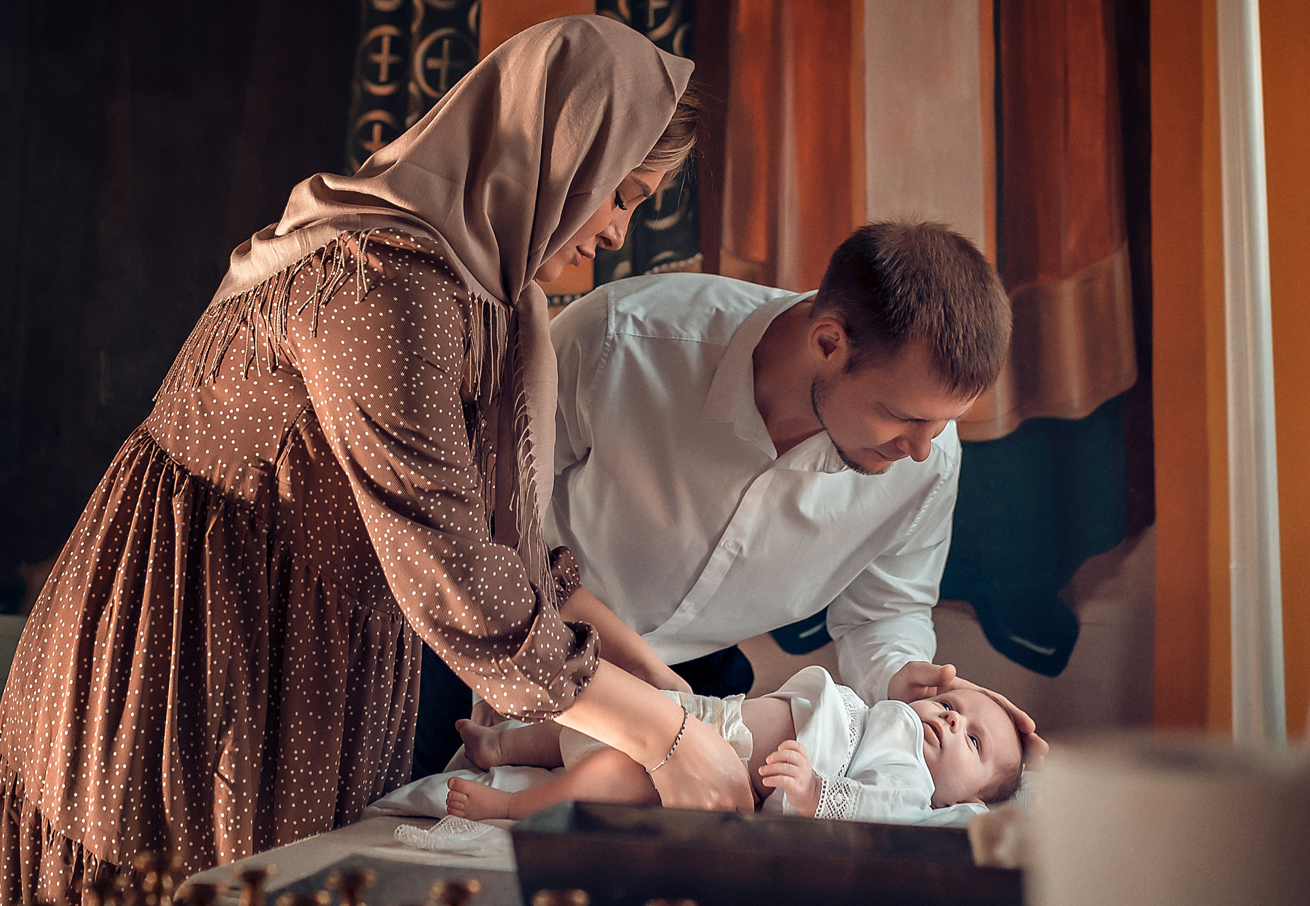 Таинство крещения Кирилла Благовещенский Собор. Фотограф на Крещение и Венчание в Красноярске Рамазанова Юлия