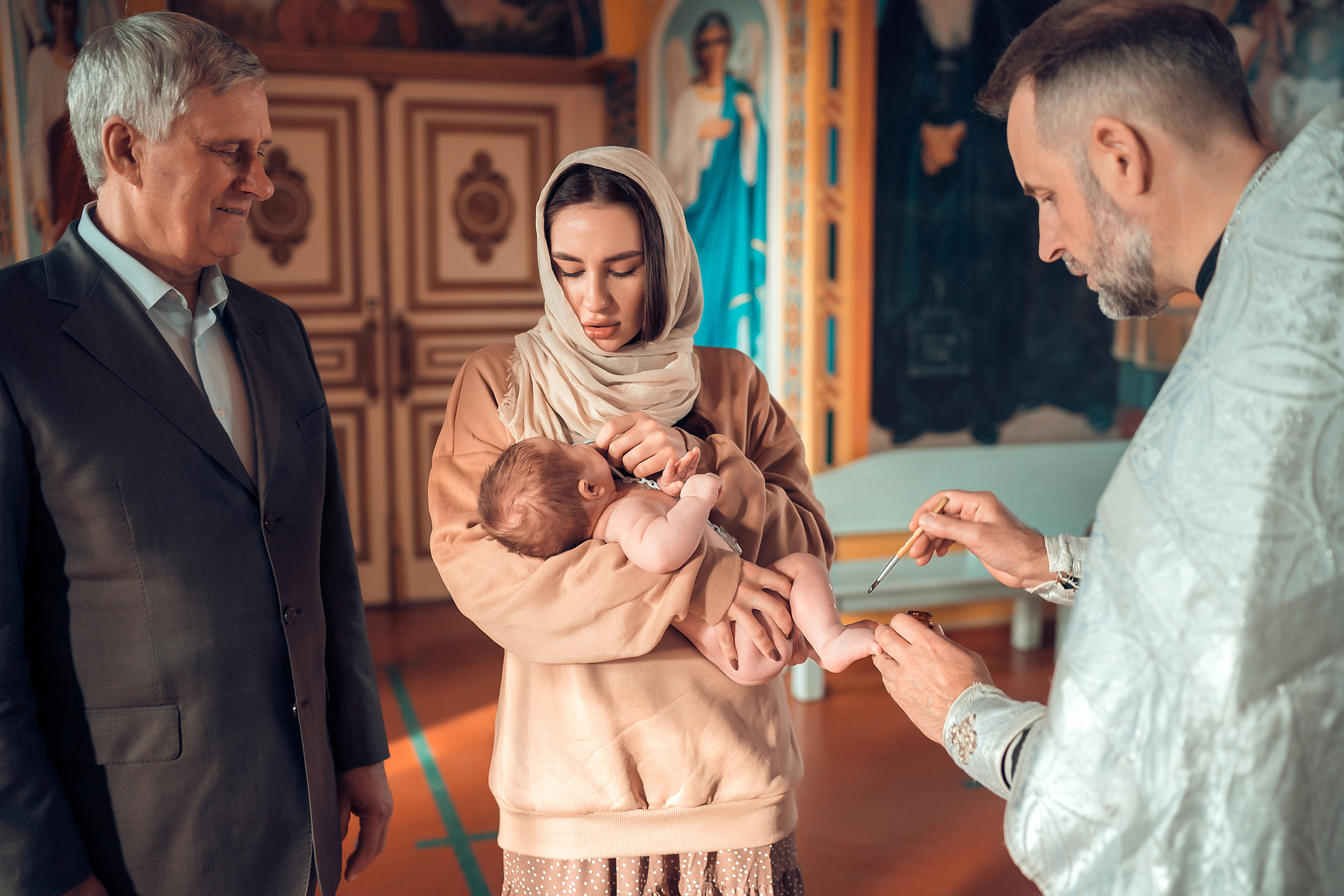 Таинство крещения Кирилла Благовещенский Собор. Фотограф на Крещение и Венчание в Красноярске Рамазанова Юлия