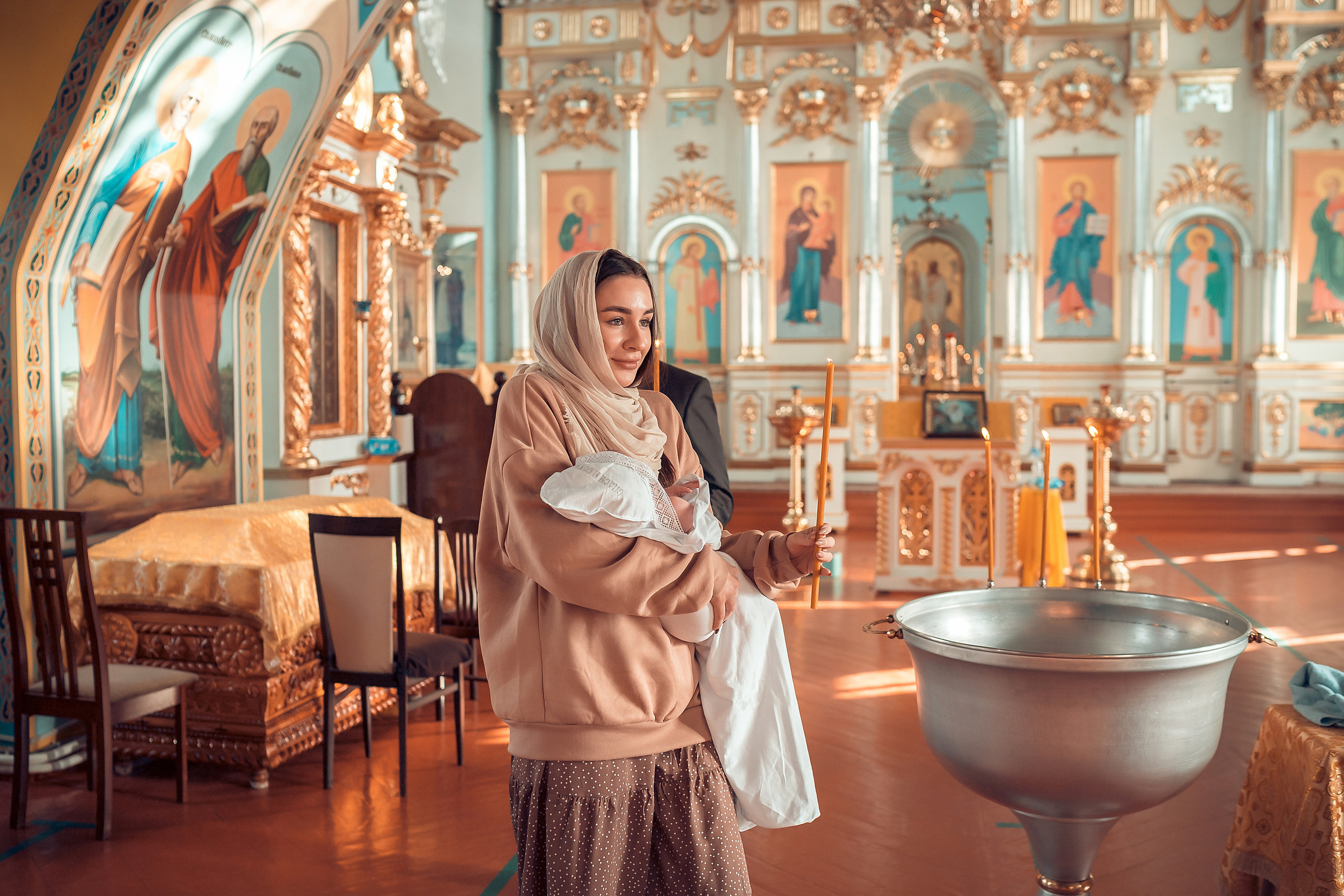 Таинство крещения Кирилла Благовещенский Собор. Фотограф на Крещение и Венчание в Красноярске Рамазанова Юлия