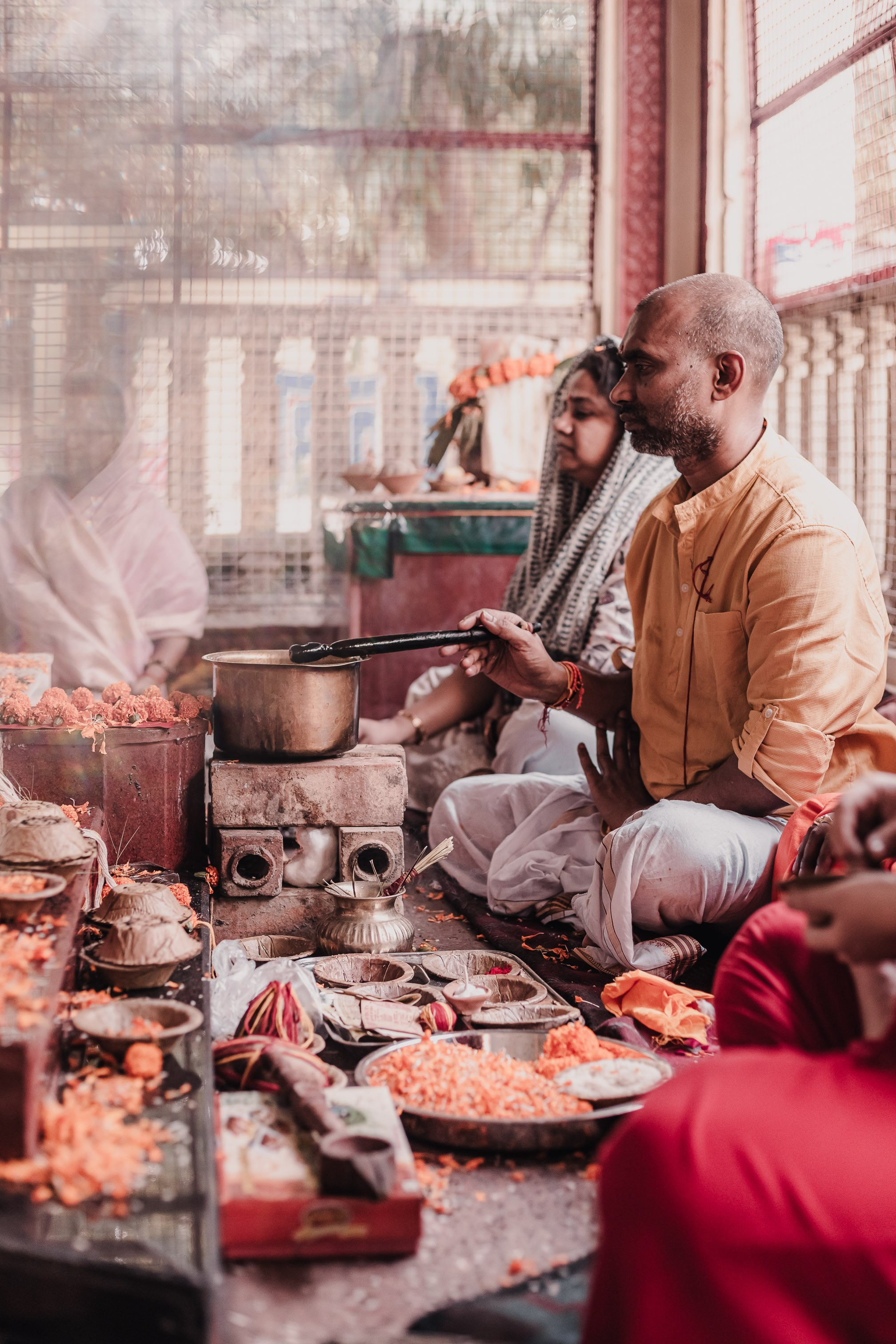 Navaratri yajna at Devraha Baba Ji ashram. Мариам Багдасарян