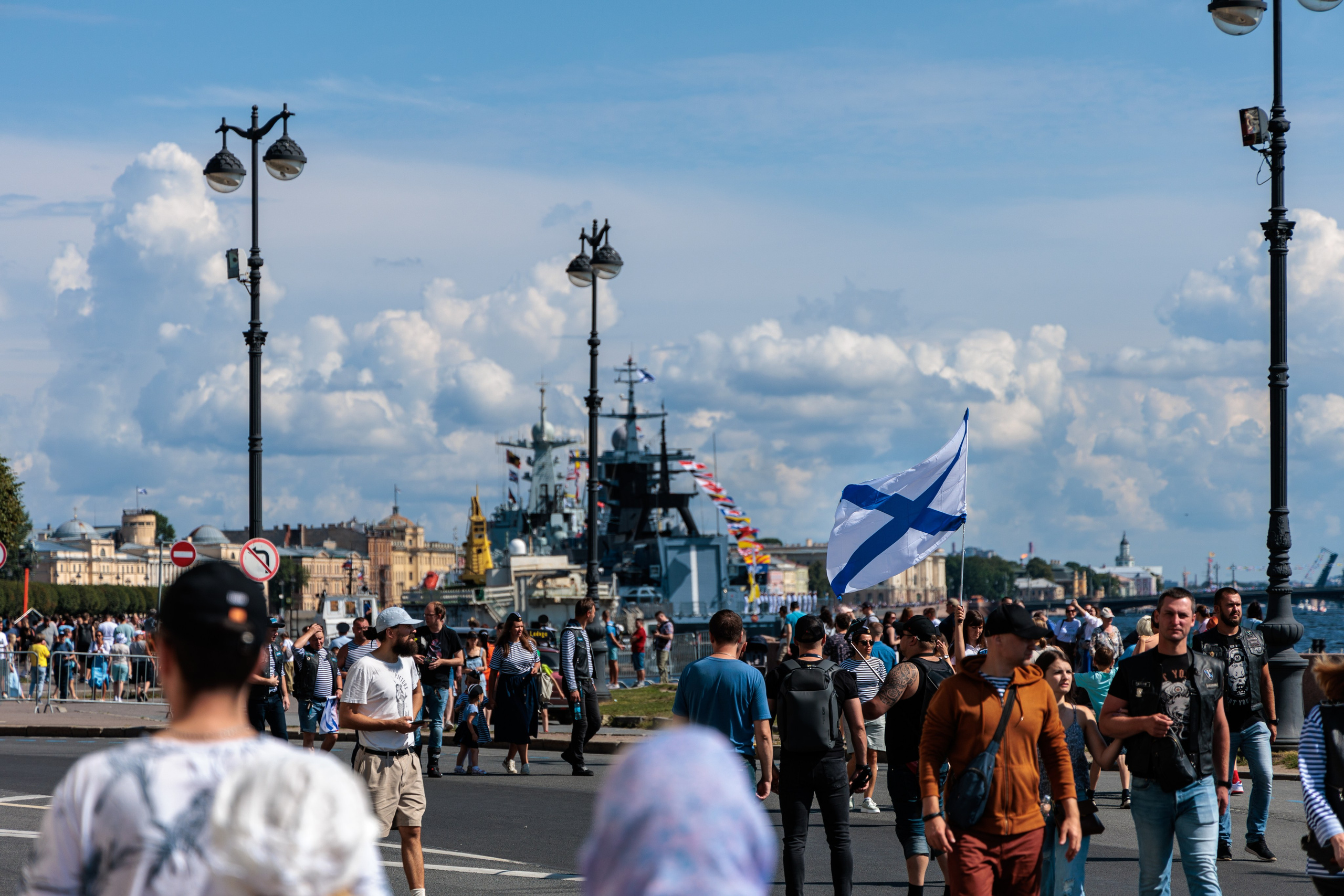 День ВМФ с мотоклубом 28.08.24. Репортажный фотограф Санкт-Петербург | Роман Карбышев