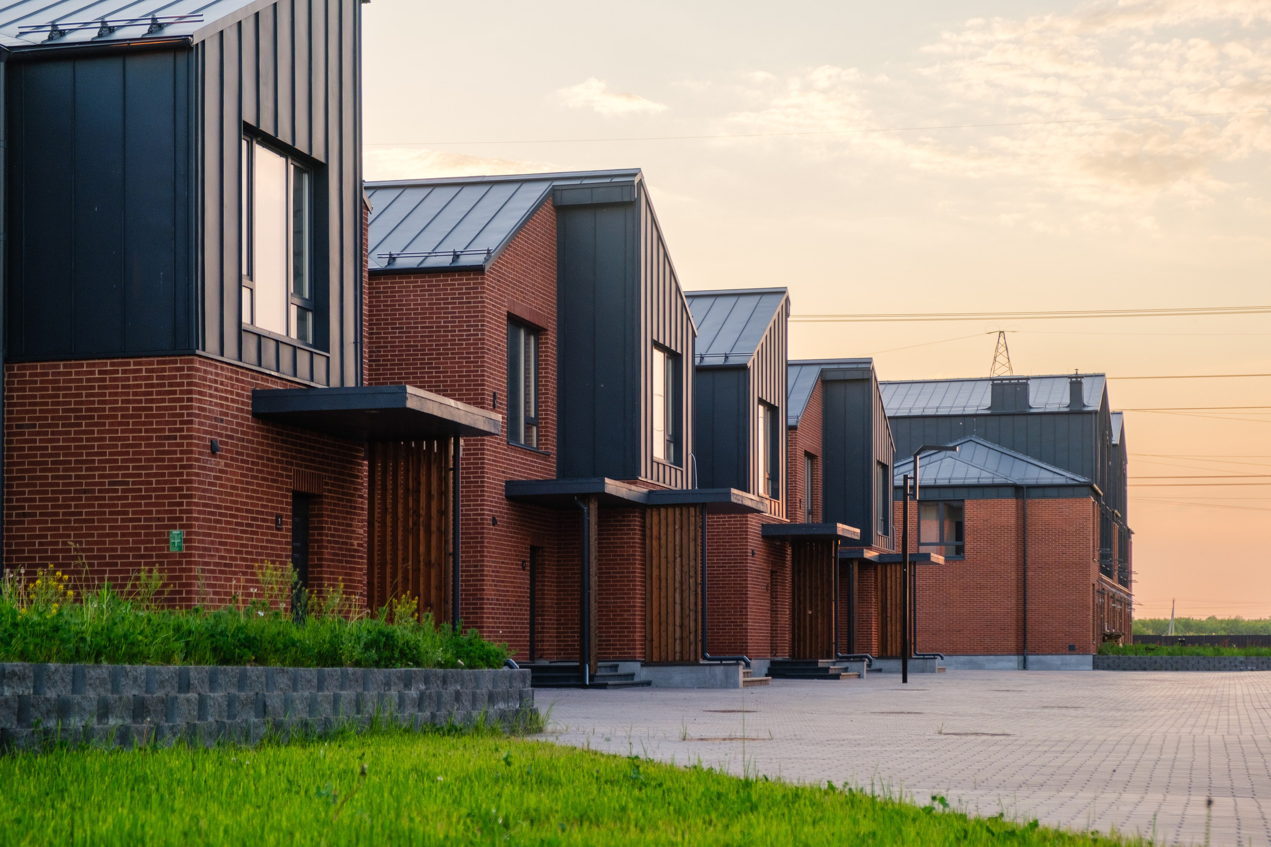 Архитектурная фотосъёмка коттеджного посёлка