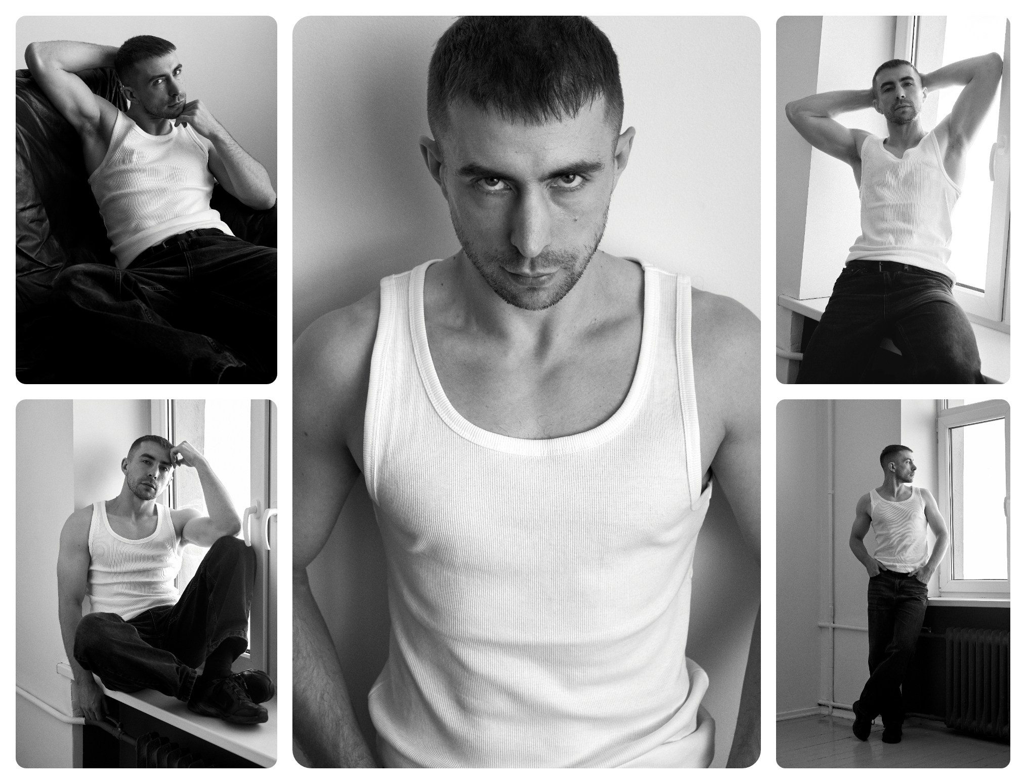 Мужские фотосессии в студии и на улице: художественные, для соцсетей, аватаров, сайтов знакомств. Фотограф Полина Завельская