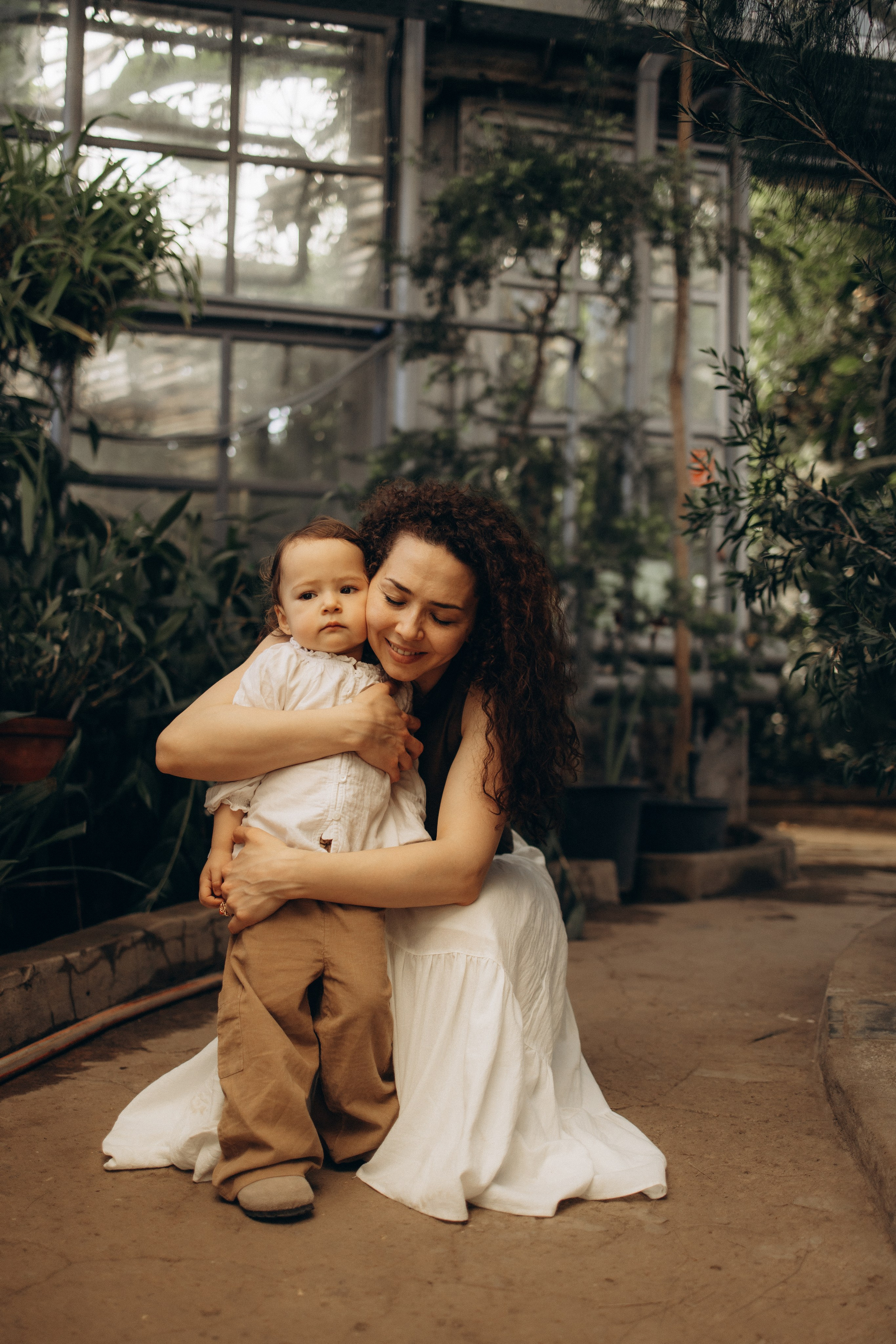 Прогулка по оранжерее. Семейный фотограф в Москве Ксения Аганина