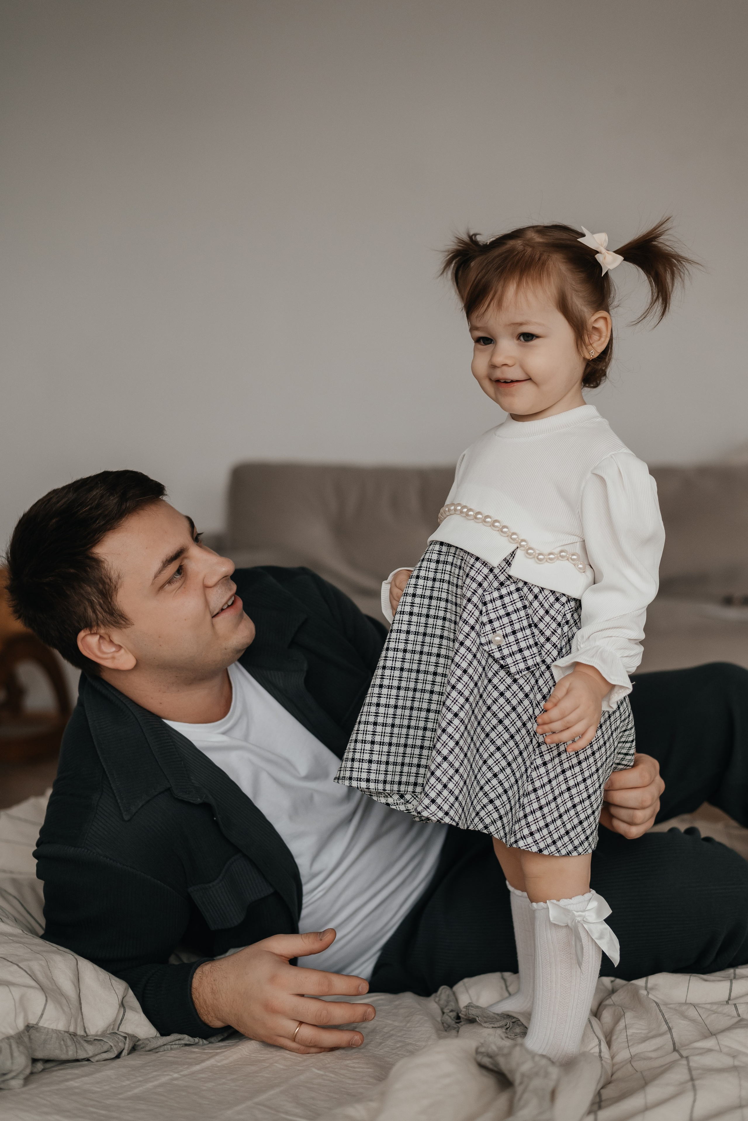 Семейная фотосессия Денис, Наташа и Маша. Семейный и детский фотограф Кущ Наташа