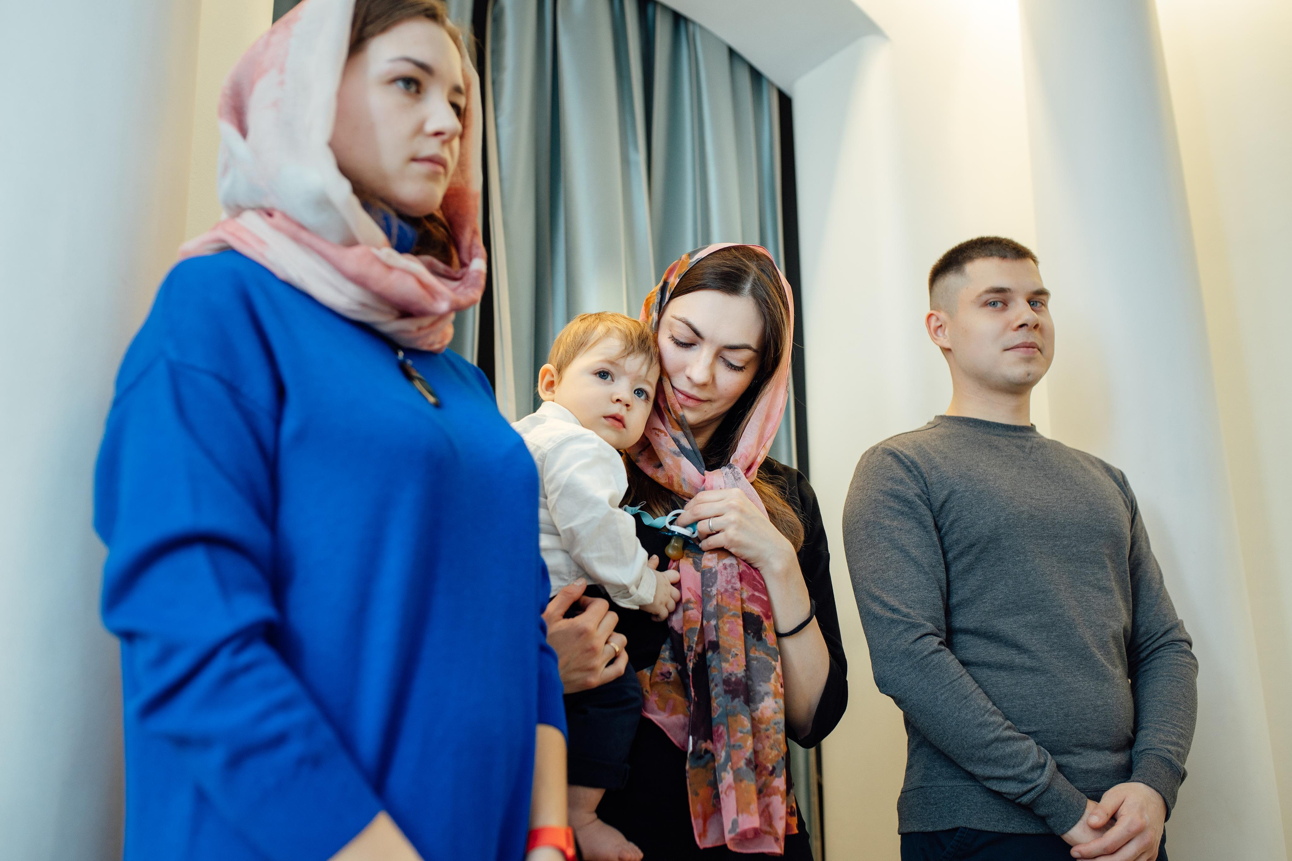 Крещение Артемия, февраль 2023 года, Храм Святой Троицы, Минск