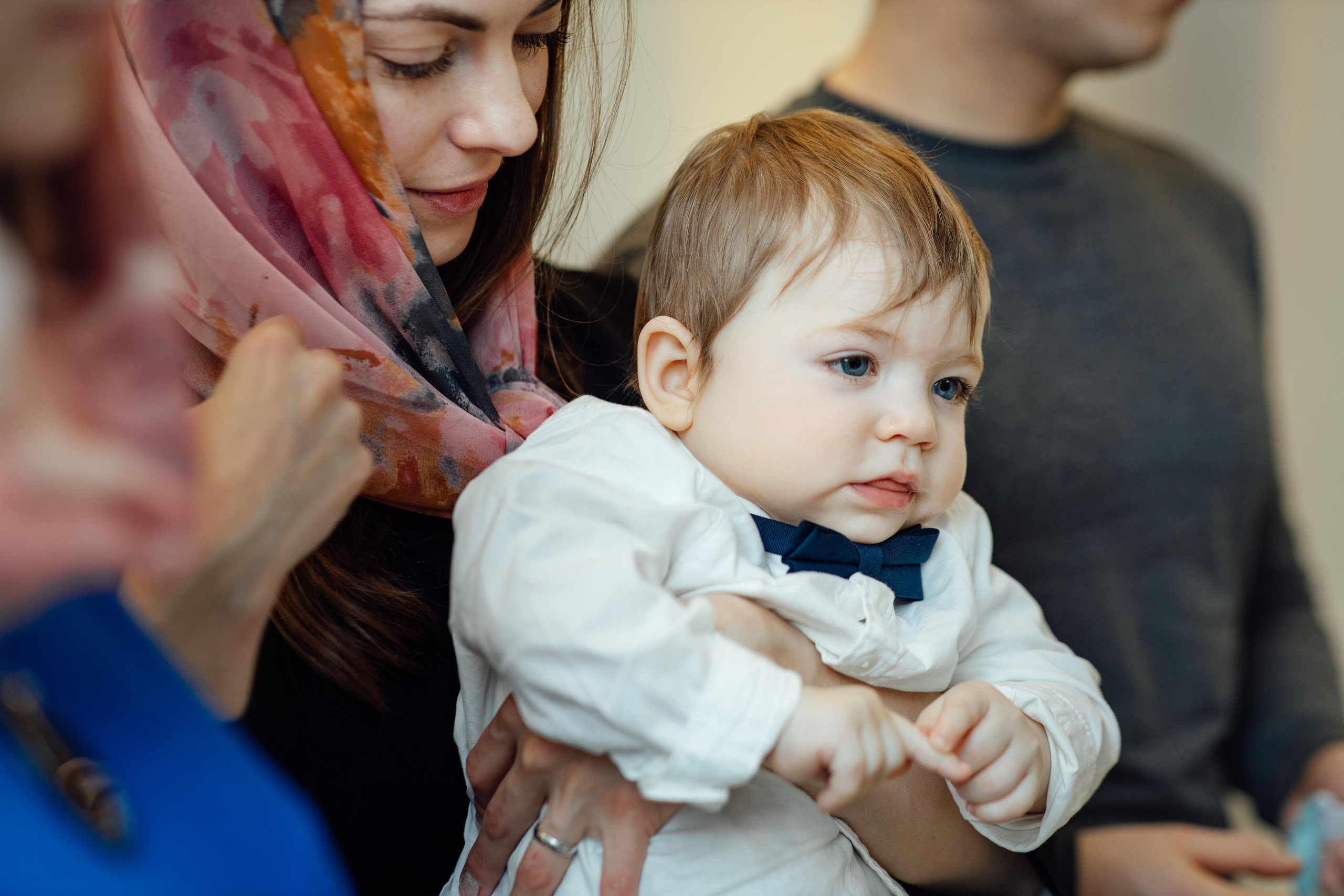 Крещение Артемия, февраль 2023 года, Храм Святой Троицы, Минск