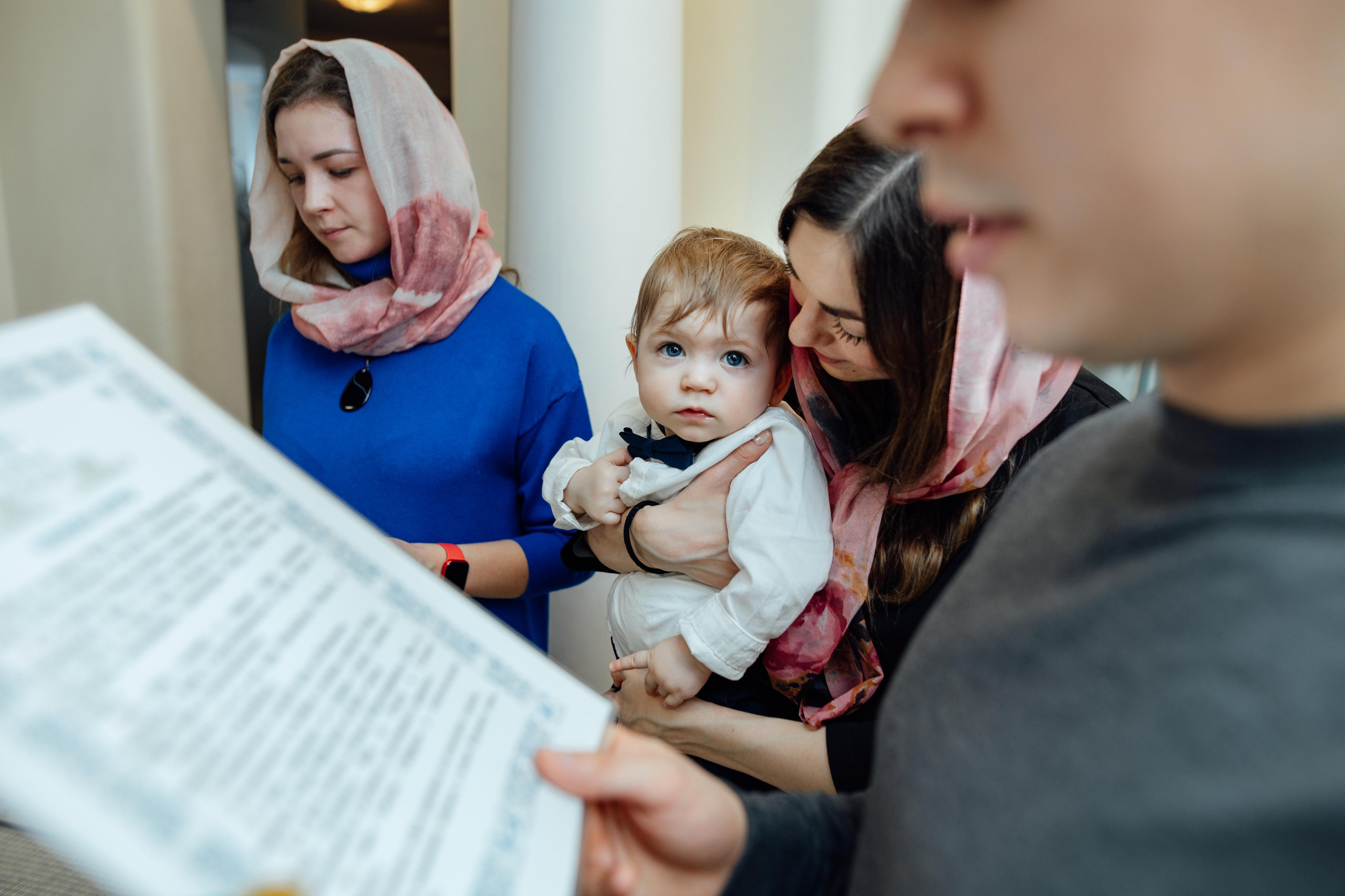 Крещение Артемия, февраль 2023 года, Храм Святой Троицы, Минск