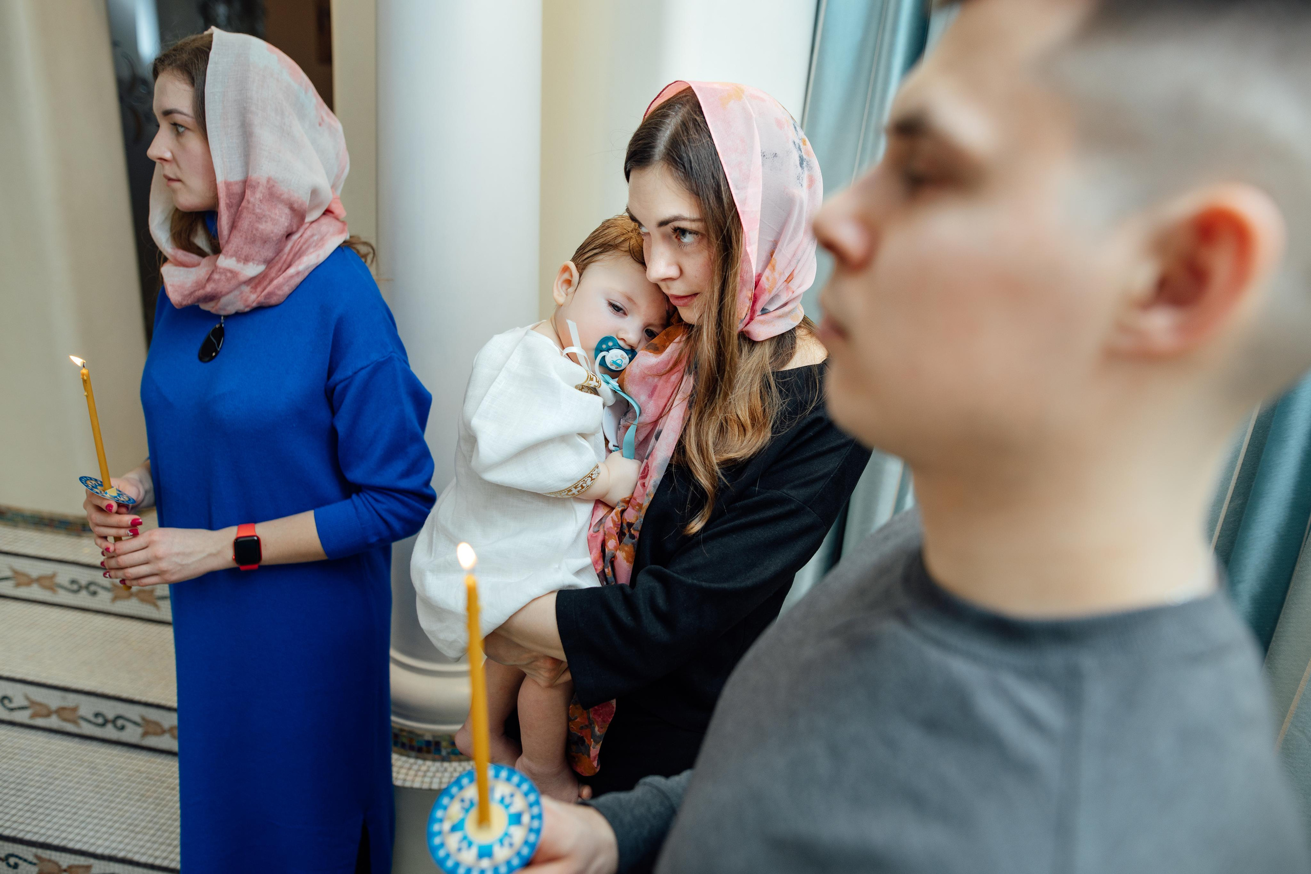 Крещение Артемия, февраль 2023 года, Храм Святой Троицы, Минск