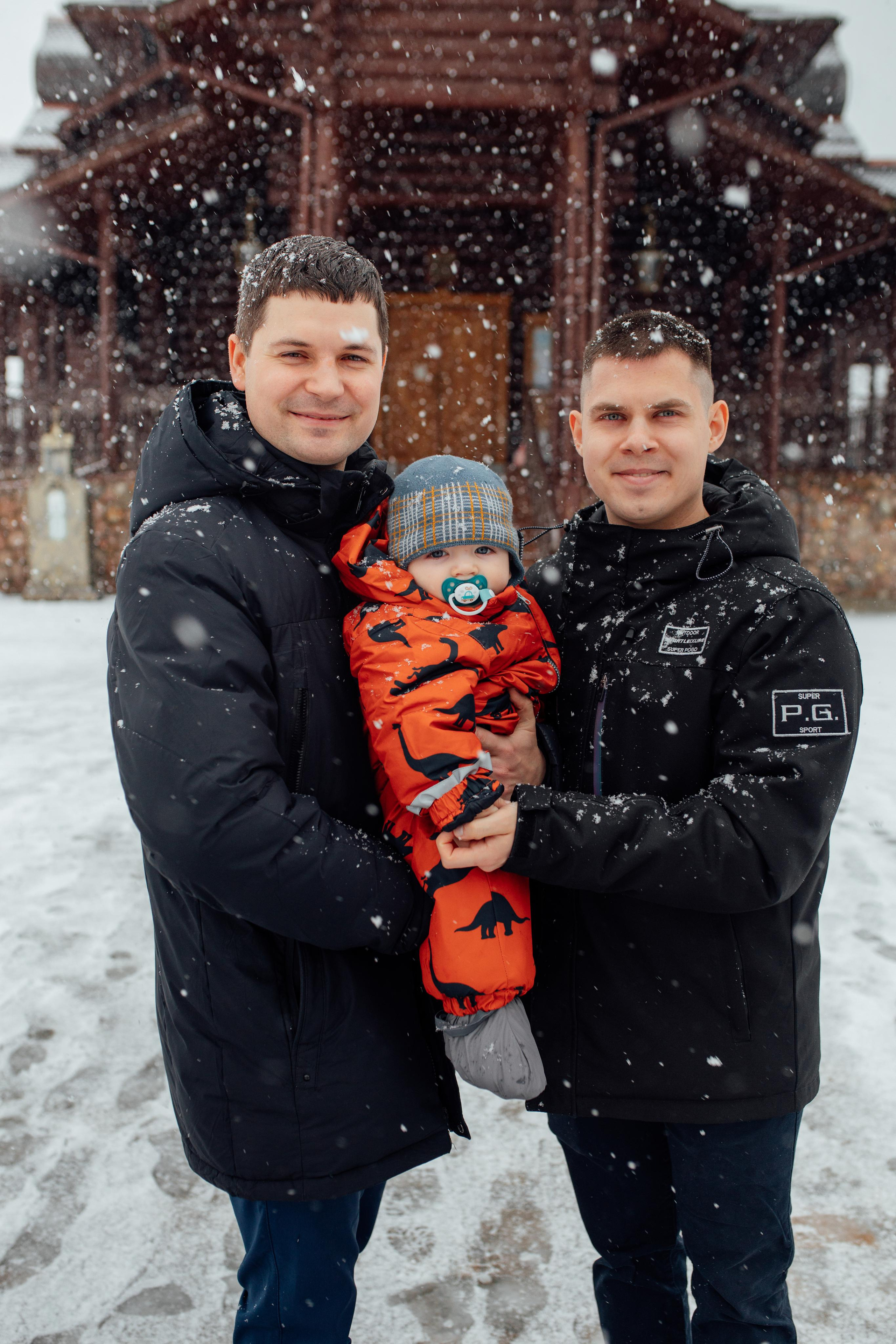 Крещение Артемия, февраль 2023 года, Храм Святой Троицы, Минск