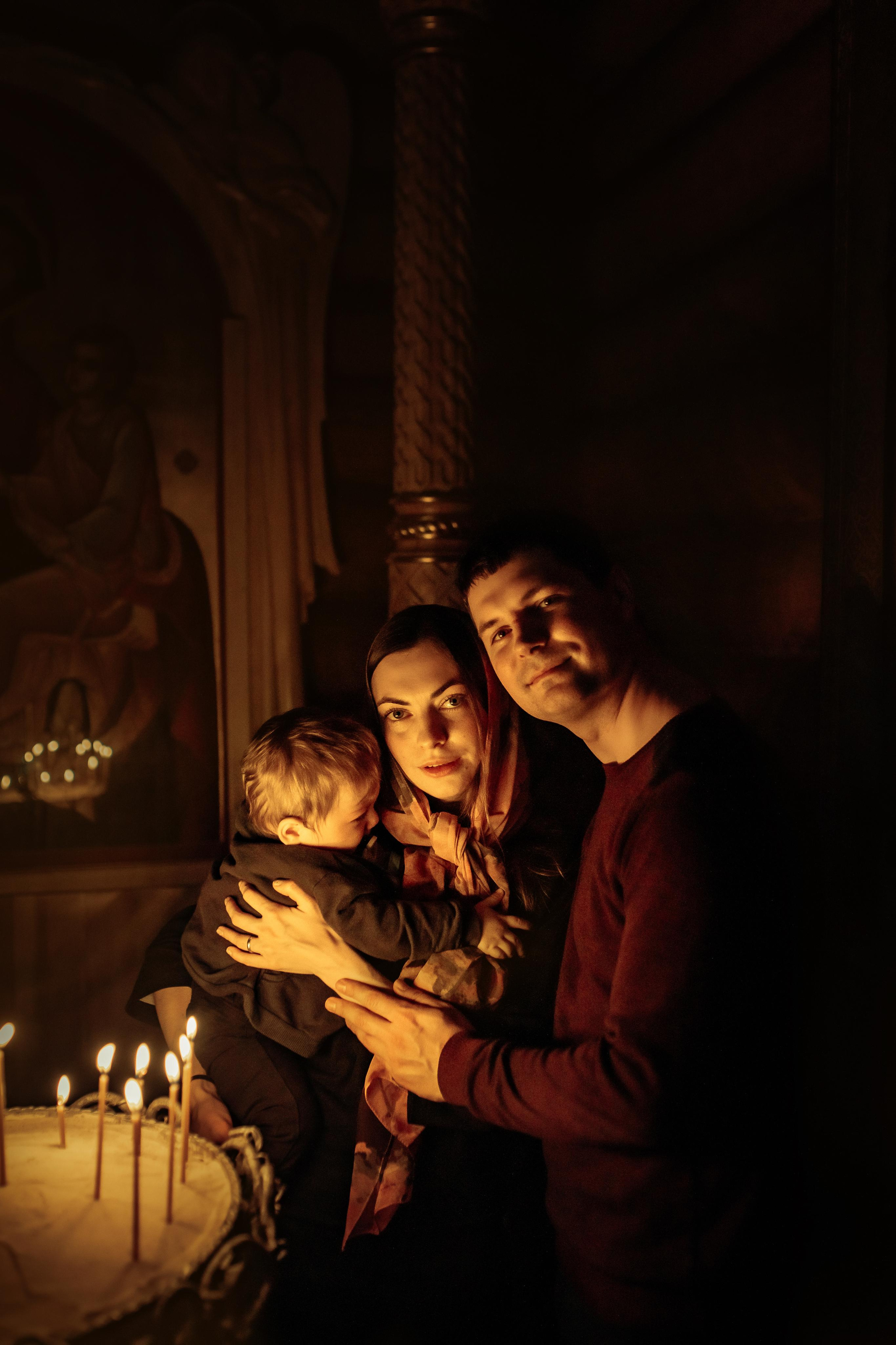 Крещение Артемия, февраль 2023 года, Храм Святой Троицы, Минск