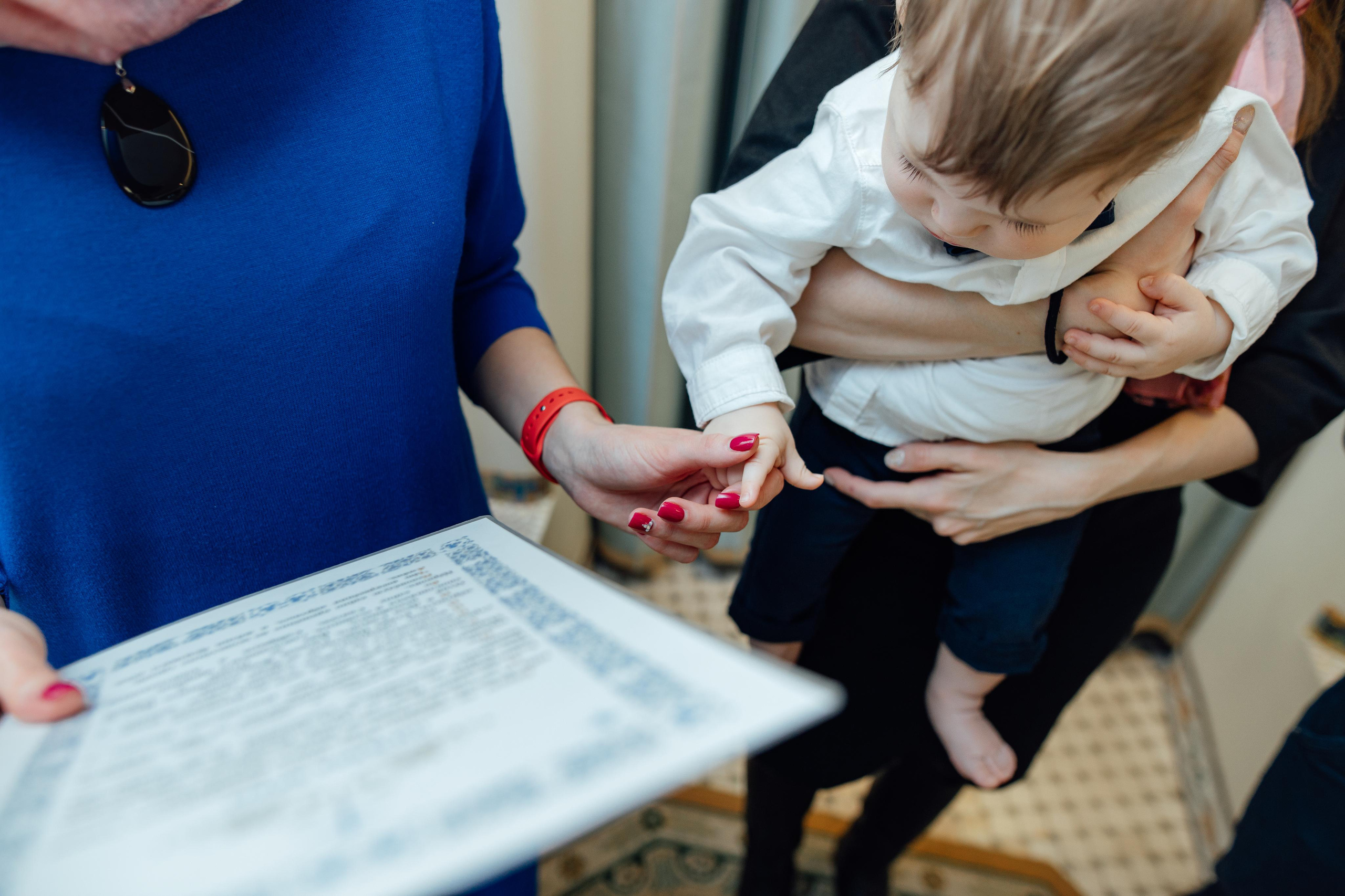 Крещение Артемия, февраль 2023 года, Храм Святой Троицы, Минск