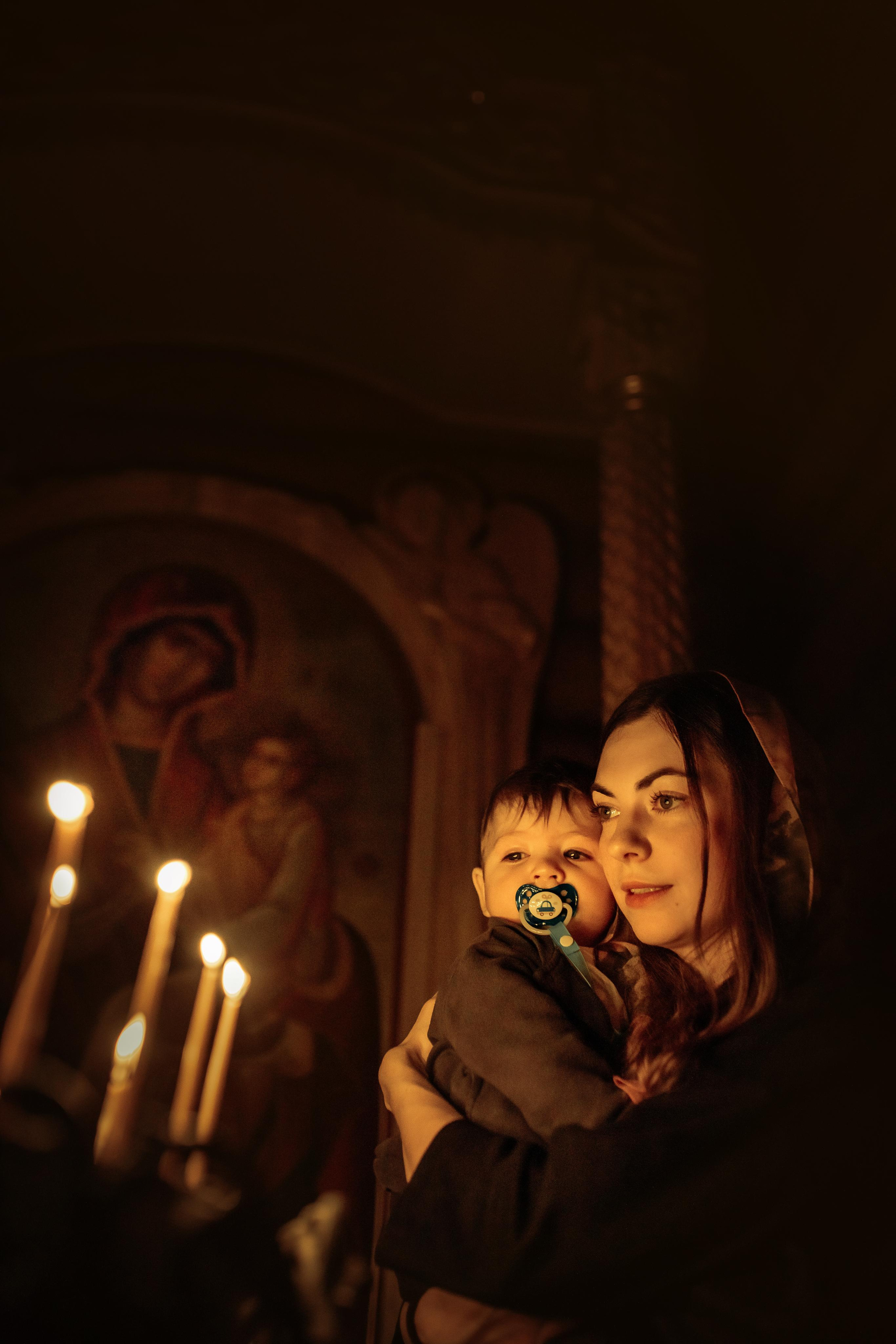 Крещение Артемия, февраль 2023 года, Храм Святой Троицы, Минск