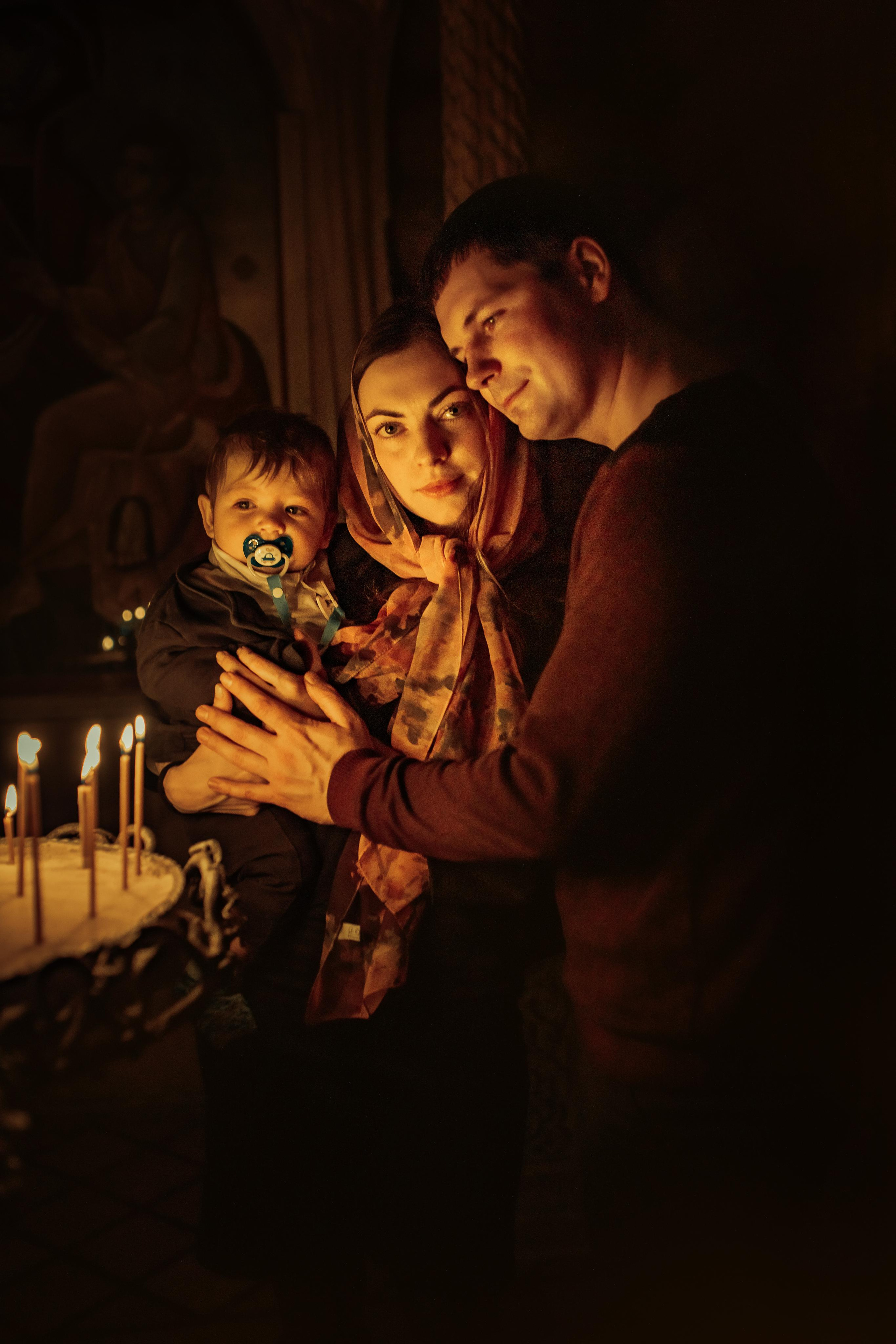 Крещение Артемия, февраль 2023 года, Храм Святой Троицы, Минск