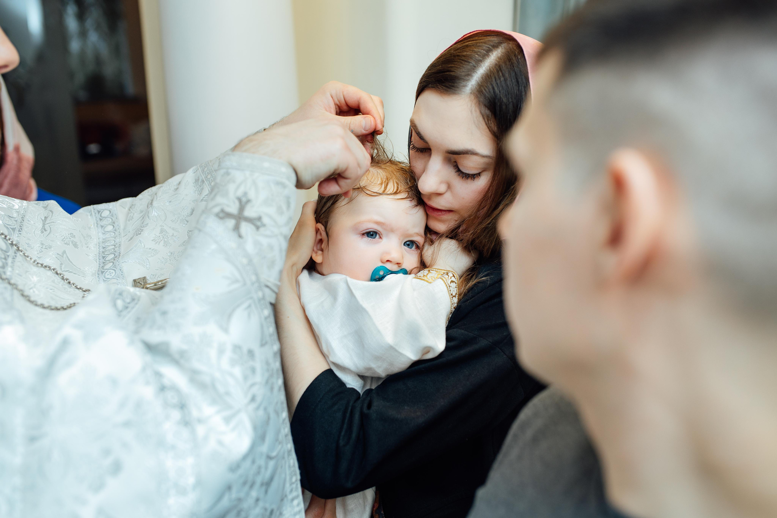 Крещение Артемия, февраль 2023 года, Храм Святой Троицы, Минск