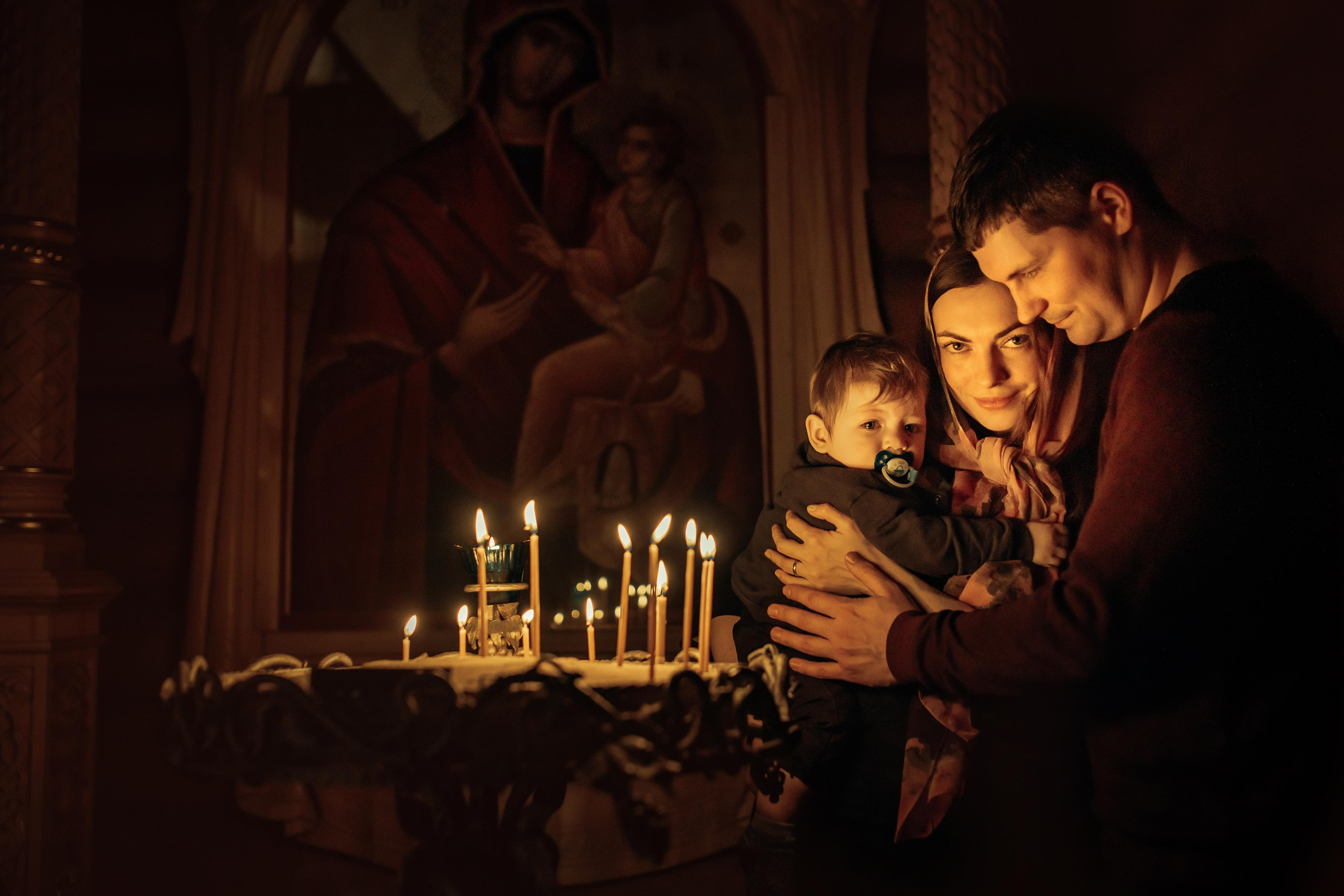 Крещение Артемия, февраль 2023 года, Храм Святой Троицы, Минск