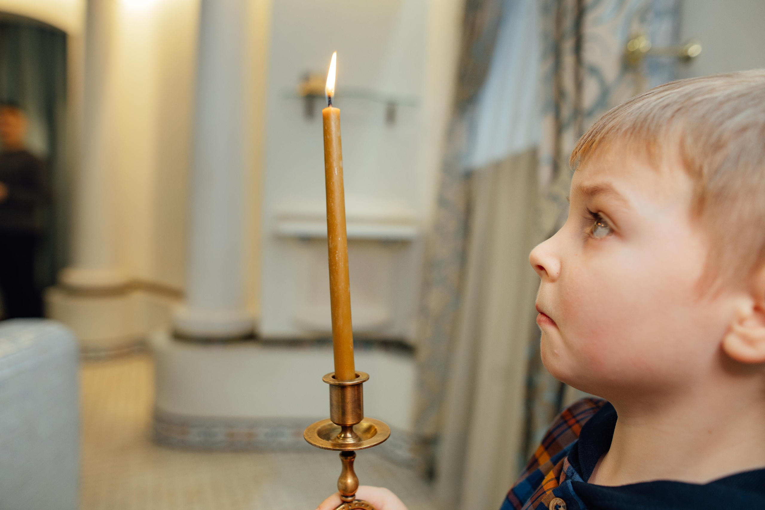 Крещение Артемия, февраль 2023 года, Храм Святой Троицы, Минск