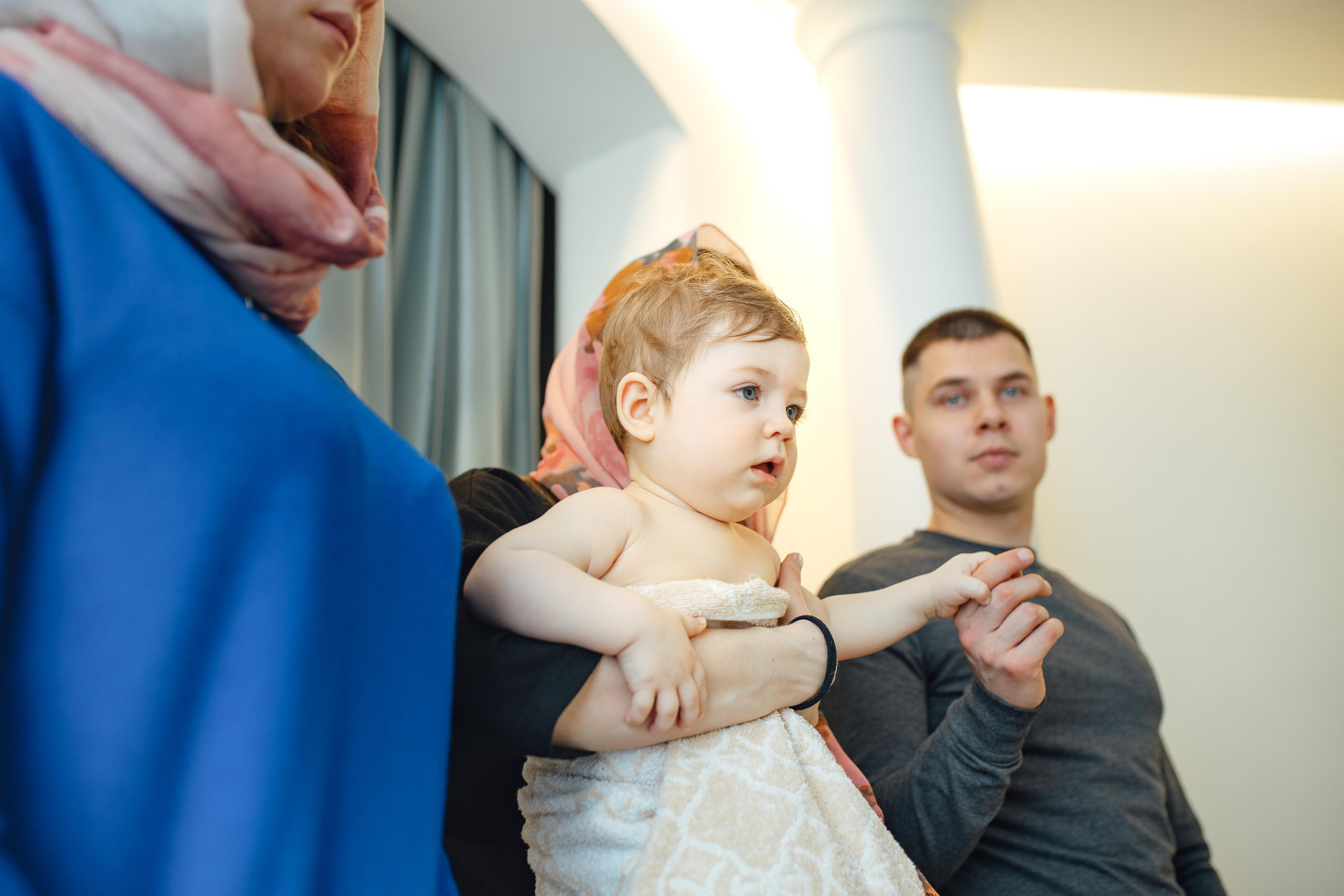 Крещение Артемия, февраль 2023 года, Храм Святой Троицы, Минск