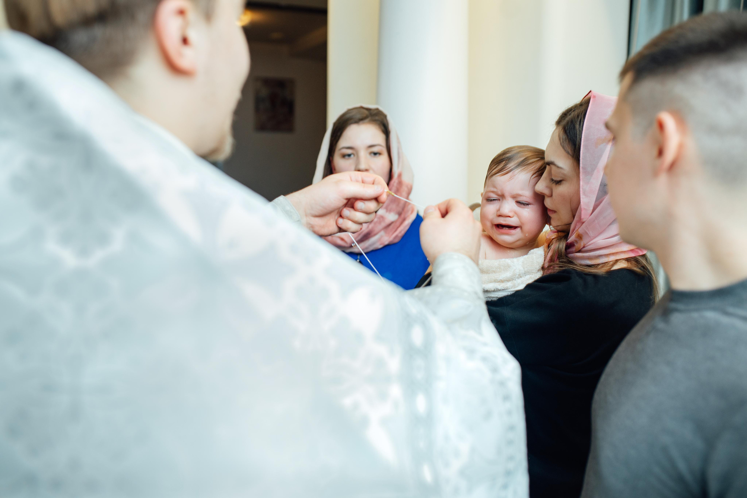 Крещение Артемия, февраль 2023 года, Храм Святой Троицы, Минск