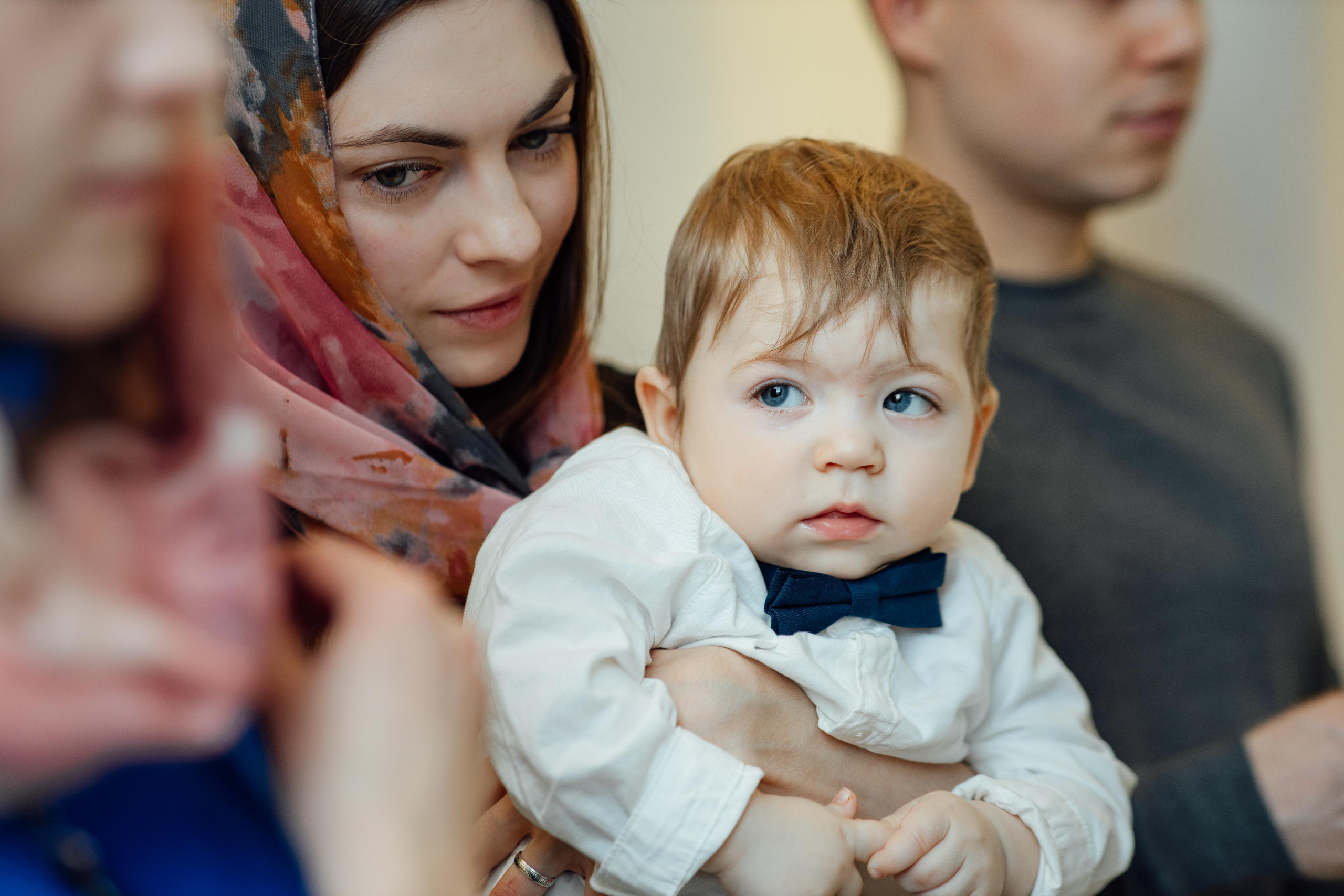 Крещение Артемия, февраль 2023 года, Храм Святой Троицы, Минск